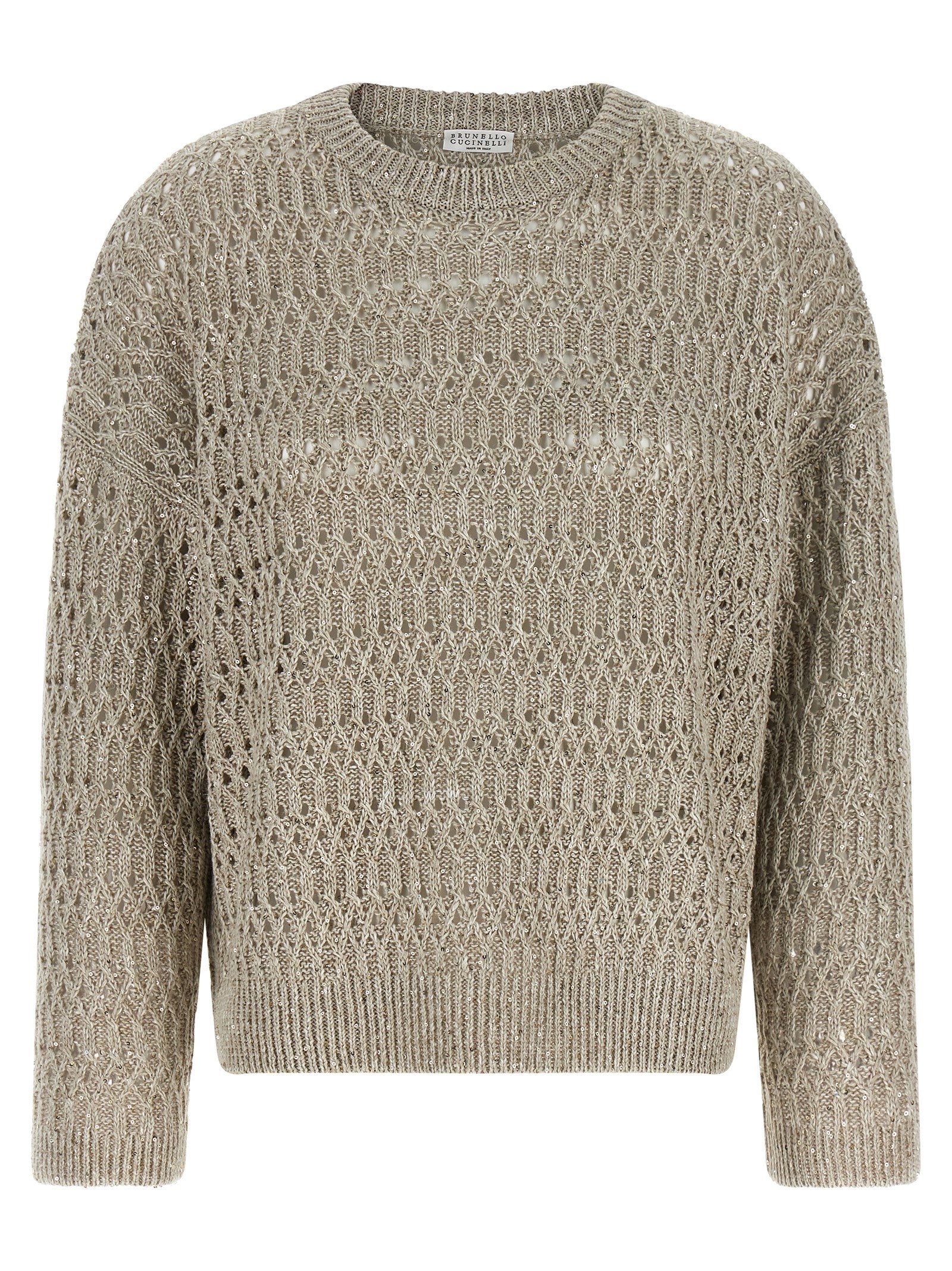 Brunello Cucinelli Women's Dazzling Braids Sweater