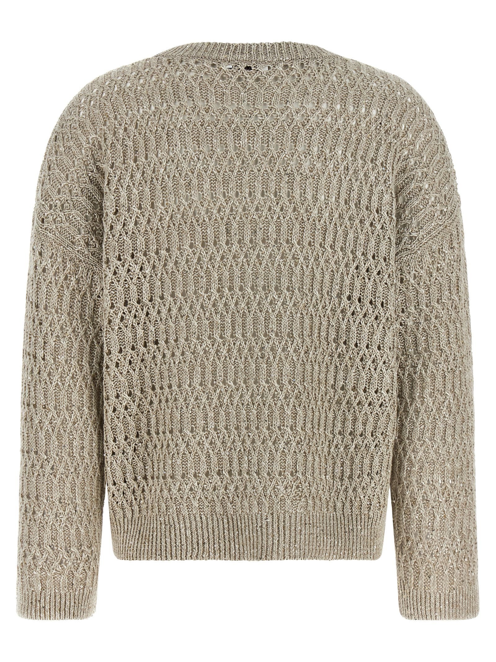 Brunello Cucinelli Women's Dazzling Braids Sweater