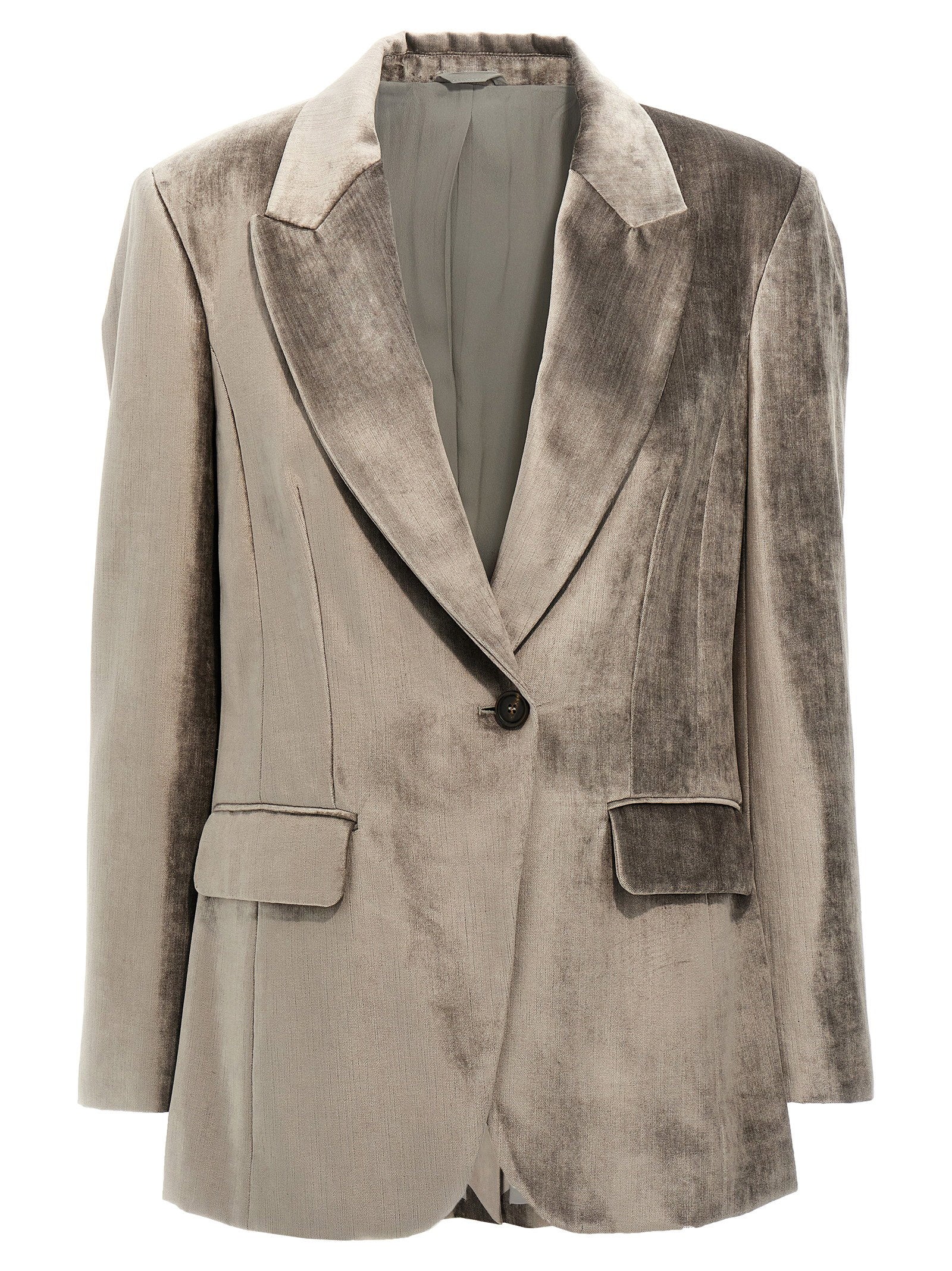 Brunello Cucinelli Women's Single-Breasted Chenille Blazer