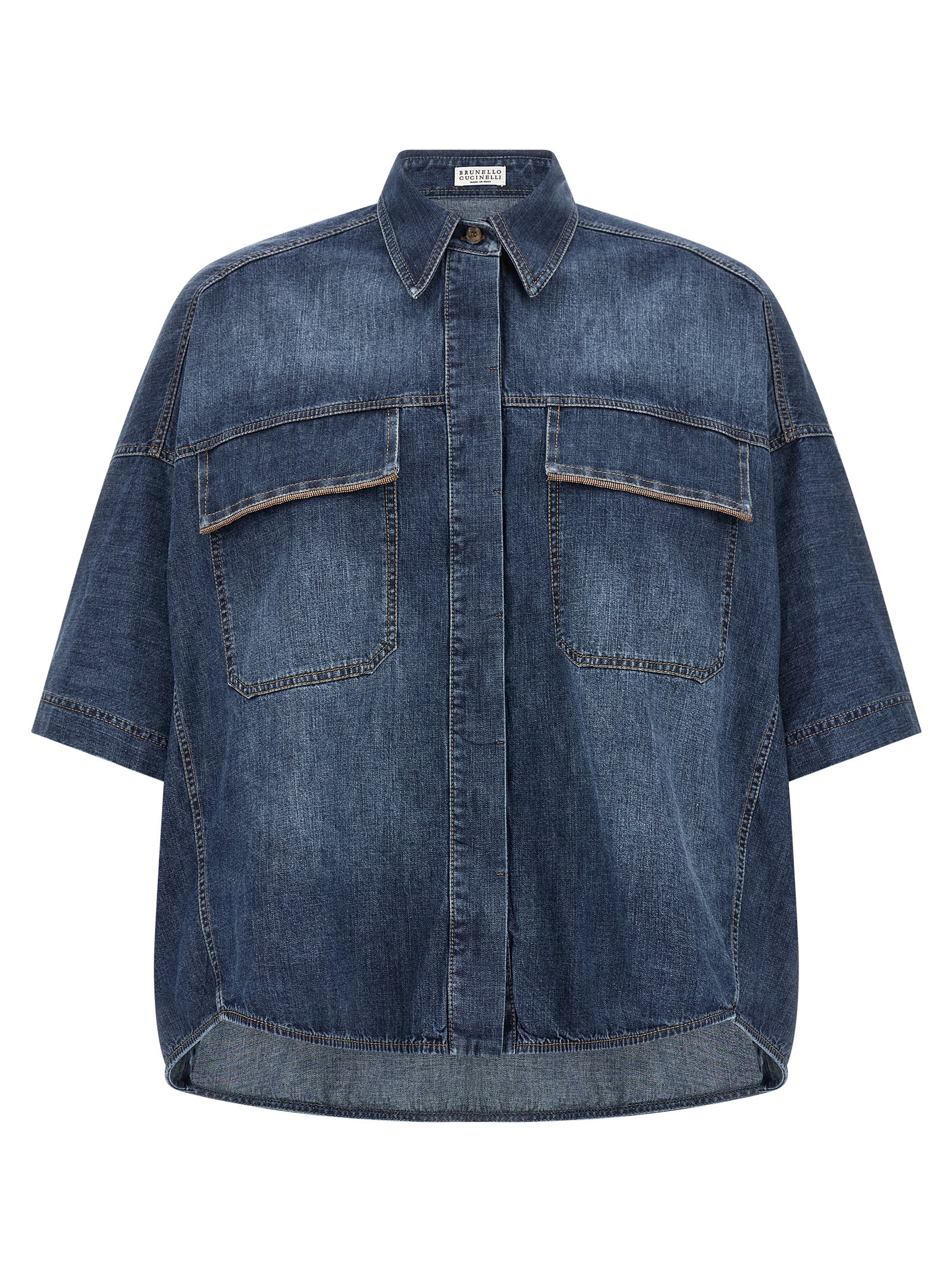 Brunello Cucinelli Women's Lightweight Denim Shirt