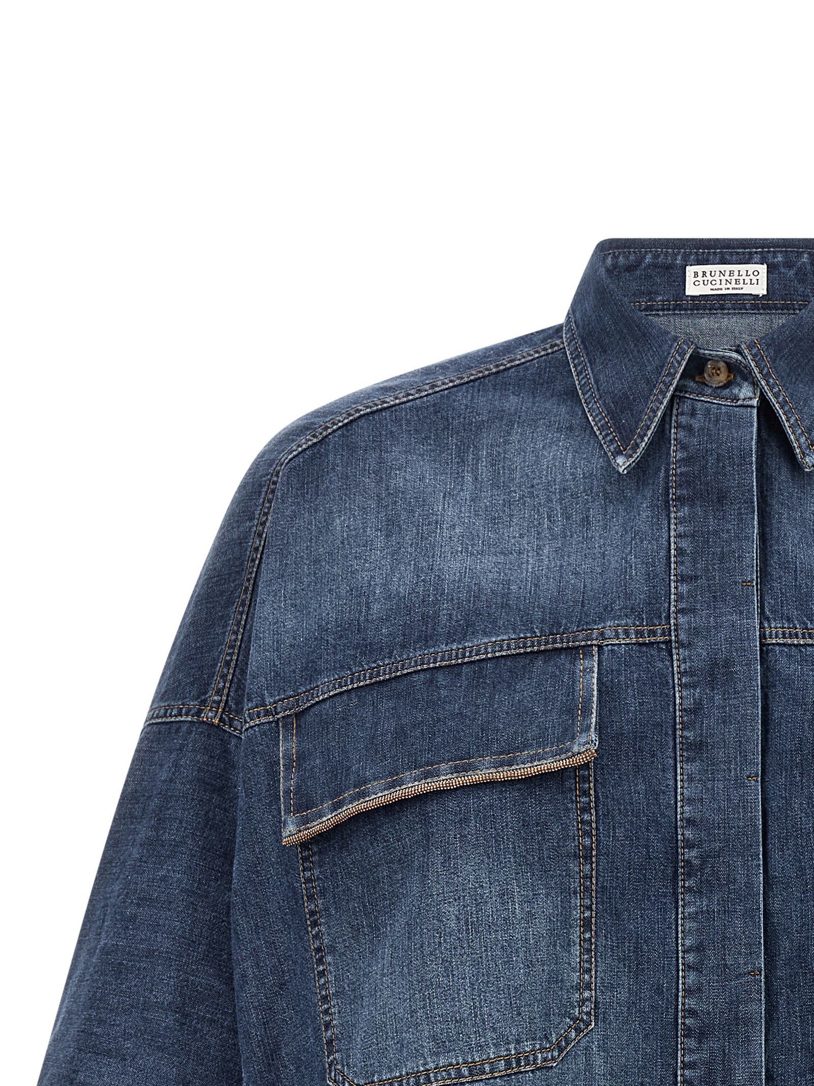 Brunello Cucinelli Women's Lightweight Denim Shirt