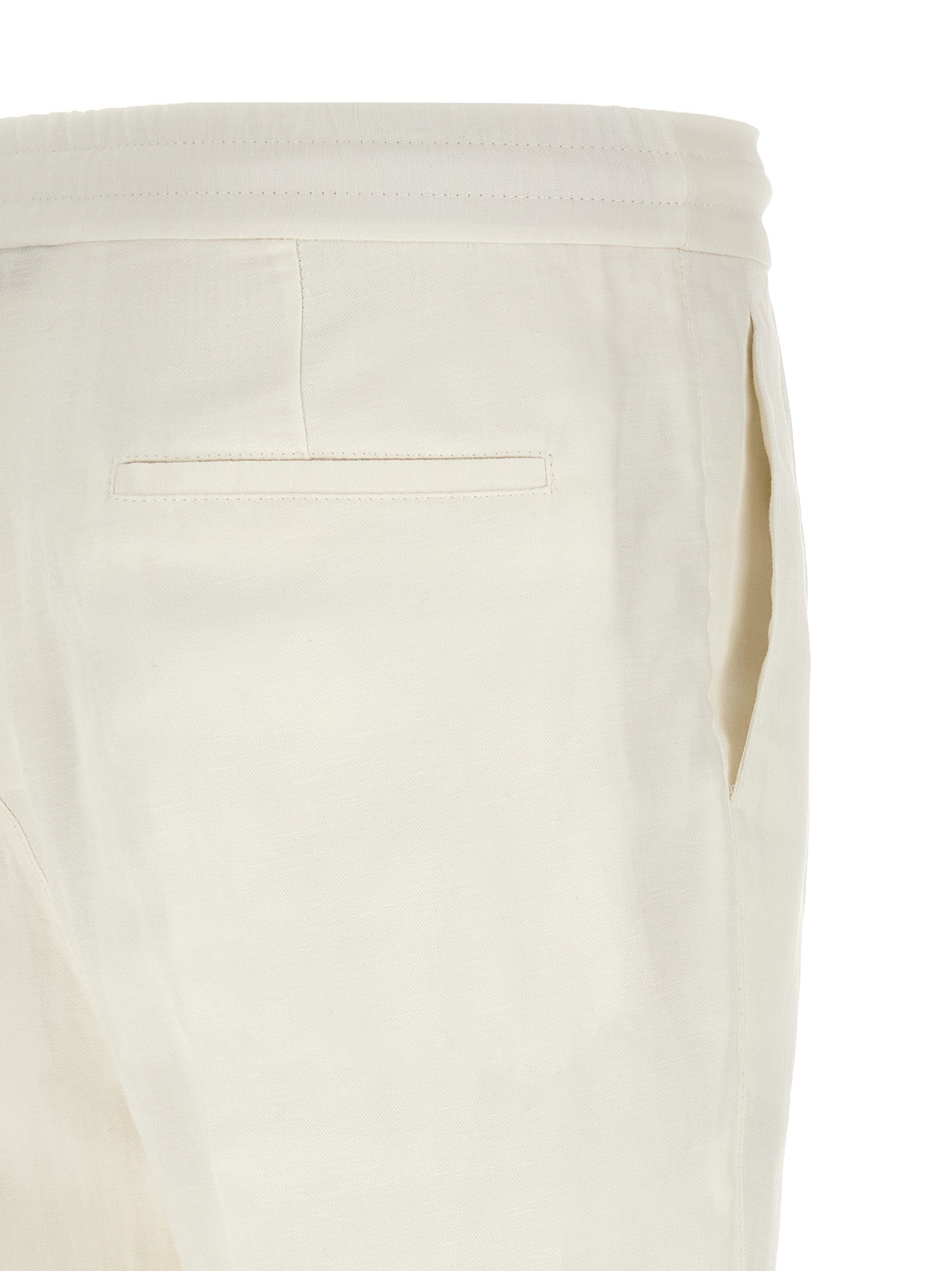 Brunello Cucinelli Men's Linen Trousers
