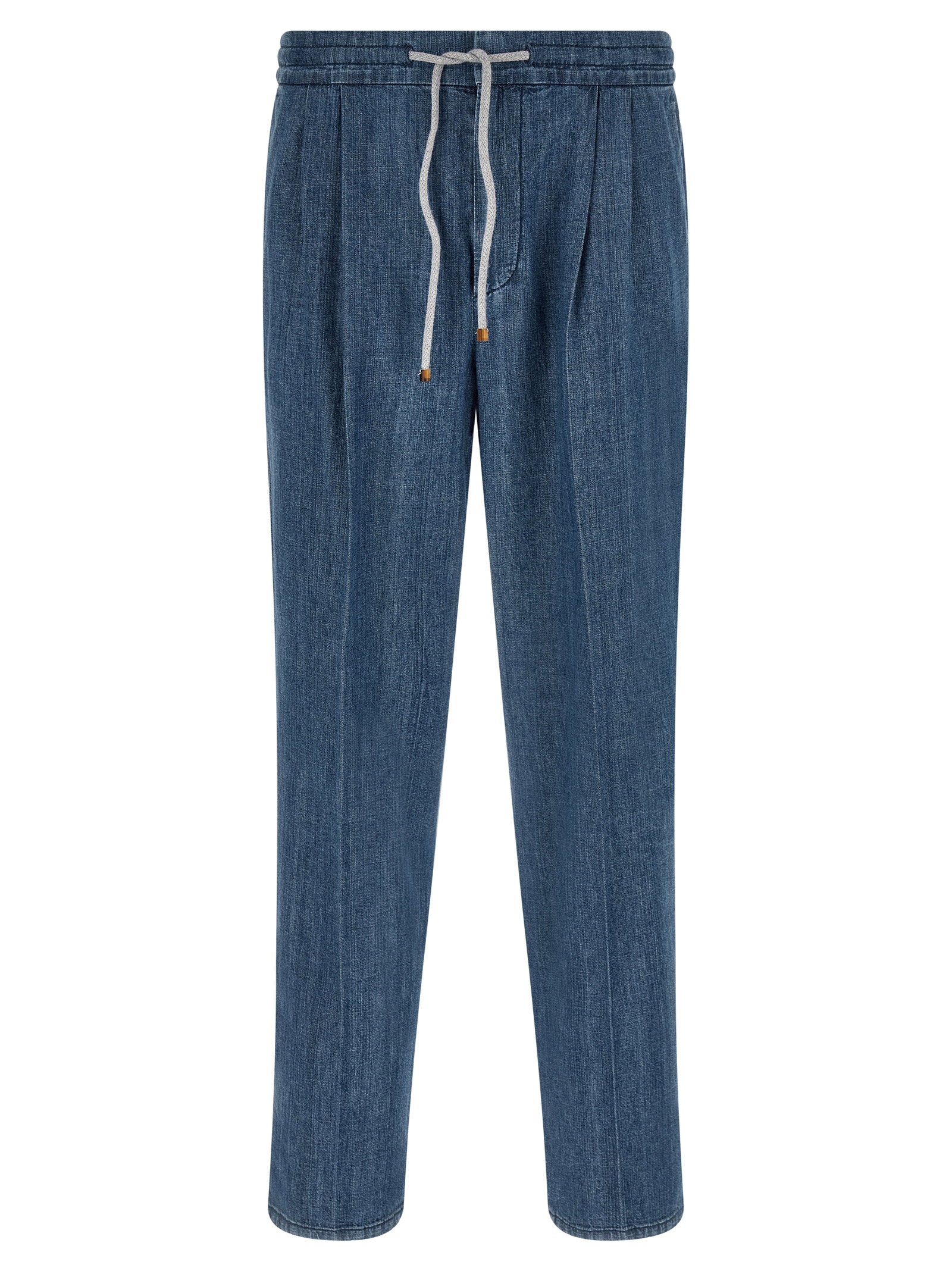 Brunello Cucinelli Men's Lightweight Denim Jeans