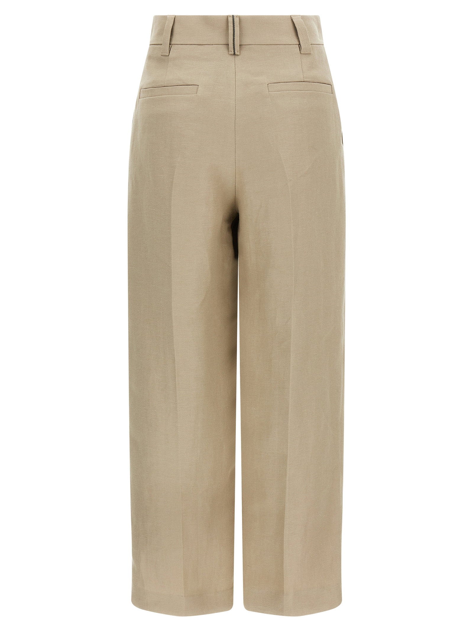 Brunello Cucinelli Women's Linen Trousers