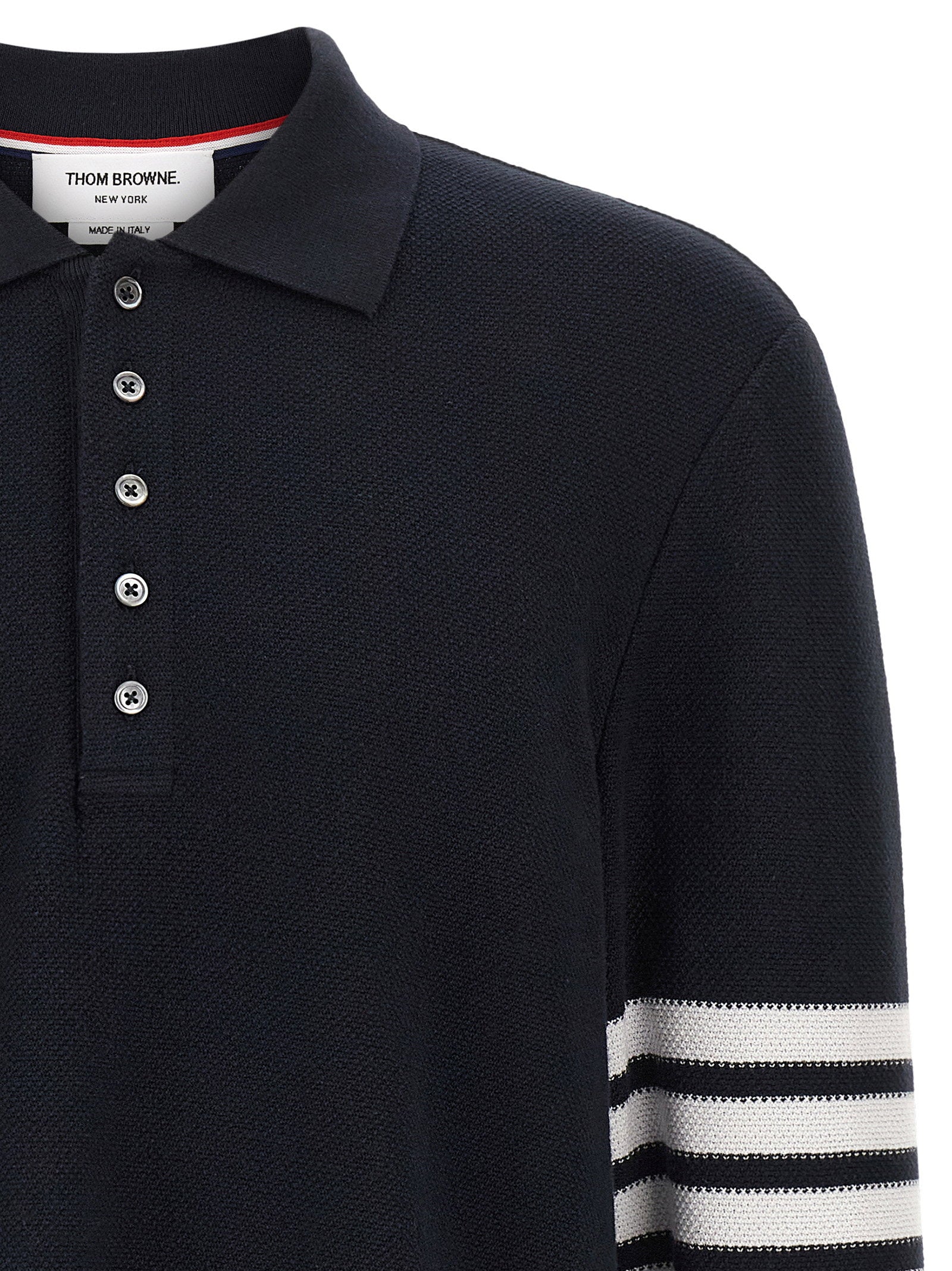 Thom Browne Men's 4 Bar Polo Shirt