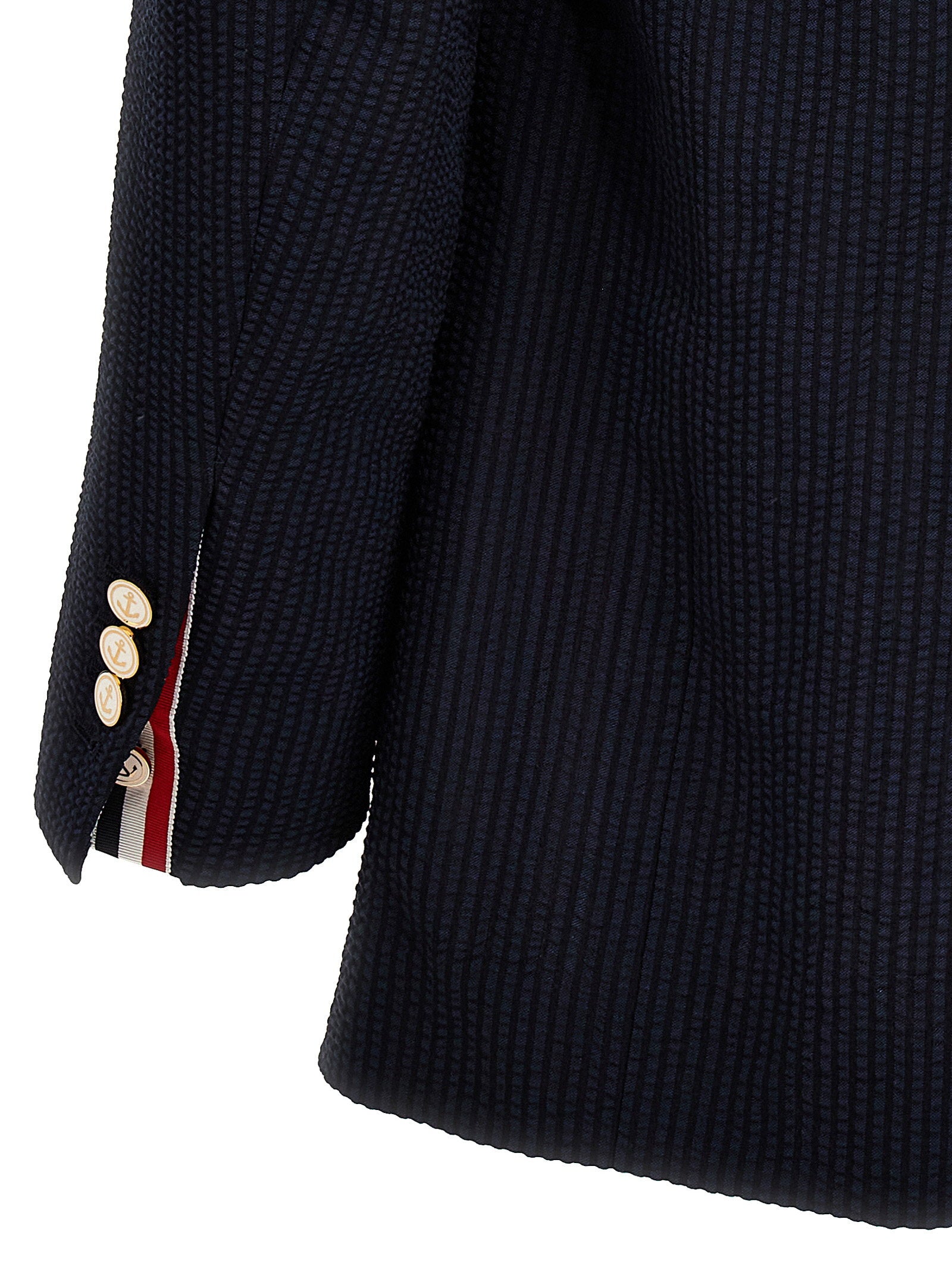 Thom Browne Men's Single-Breasted Seersucker Blazer