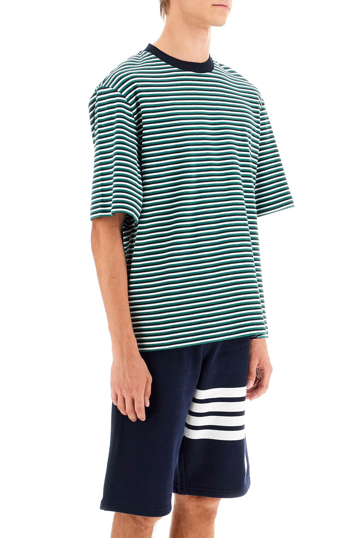 Thom Browne Men's Striped Oversized Jersey T-Shirt