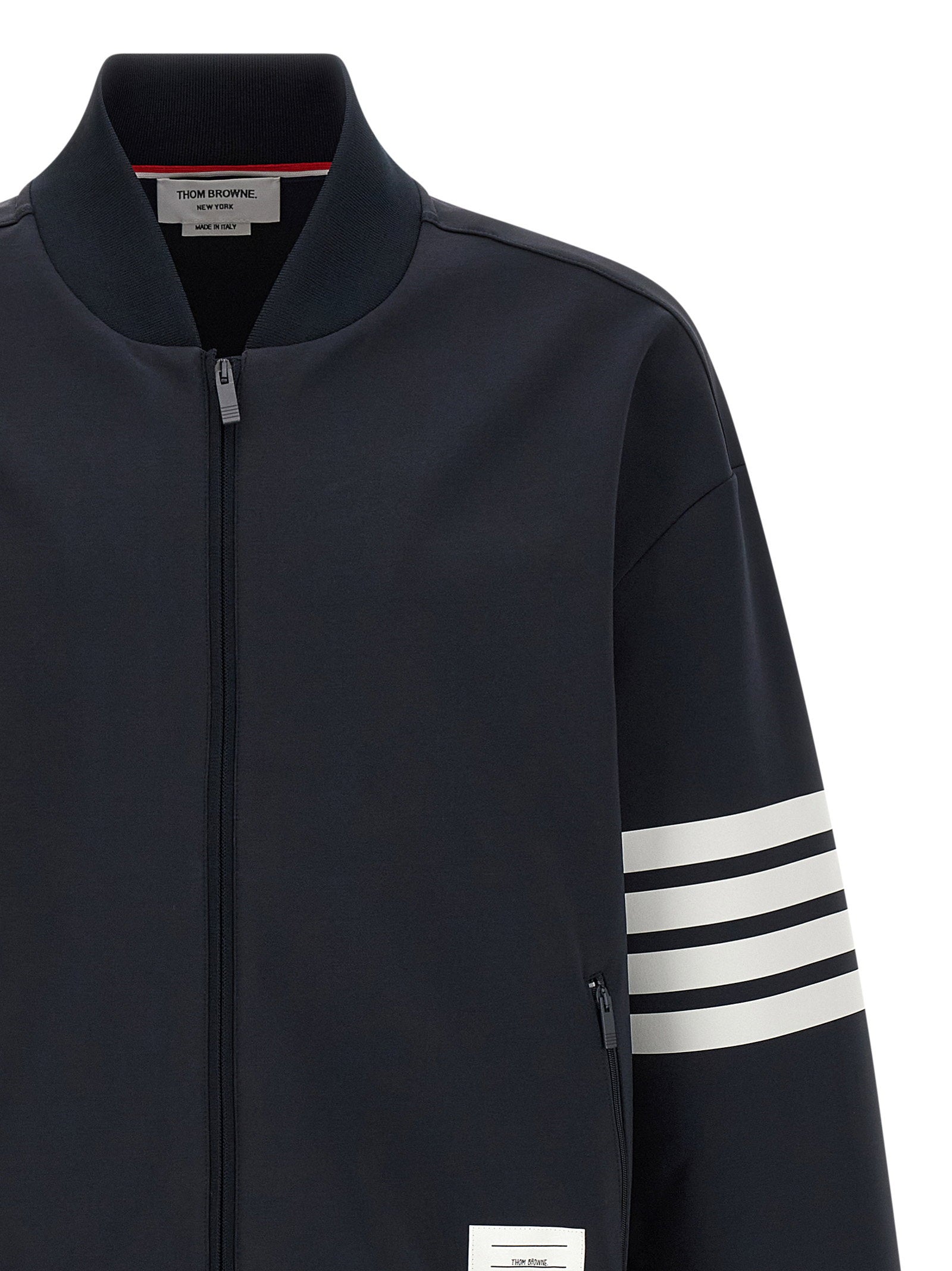Thom Browne Men's Tech Viscose Bomber Jacket