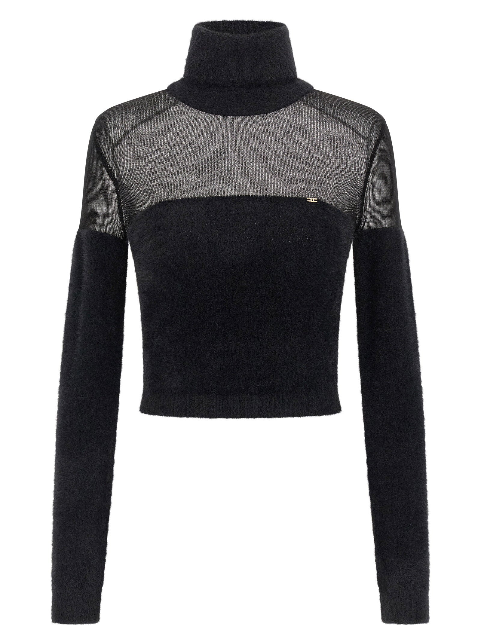 Elisabetta Franchi Women's Brushed Insert Turtleneck Sweater