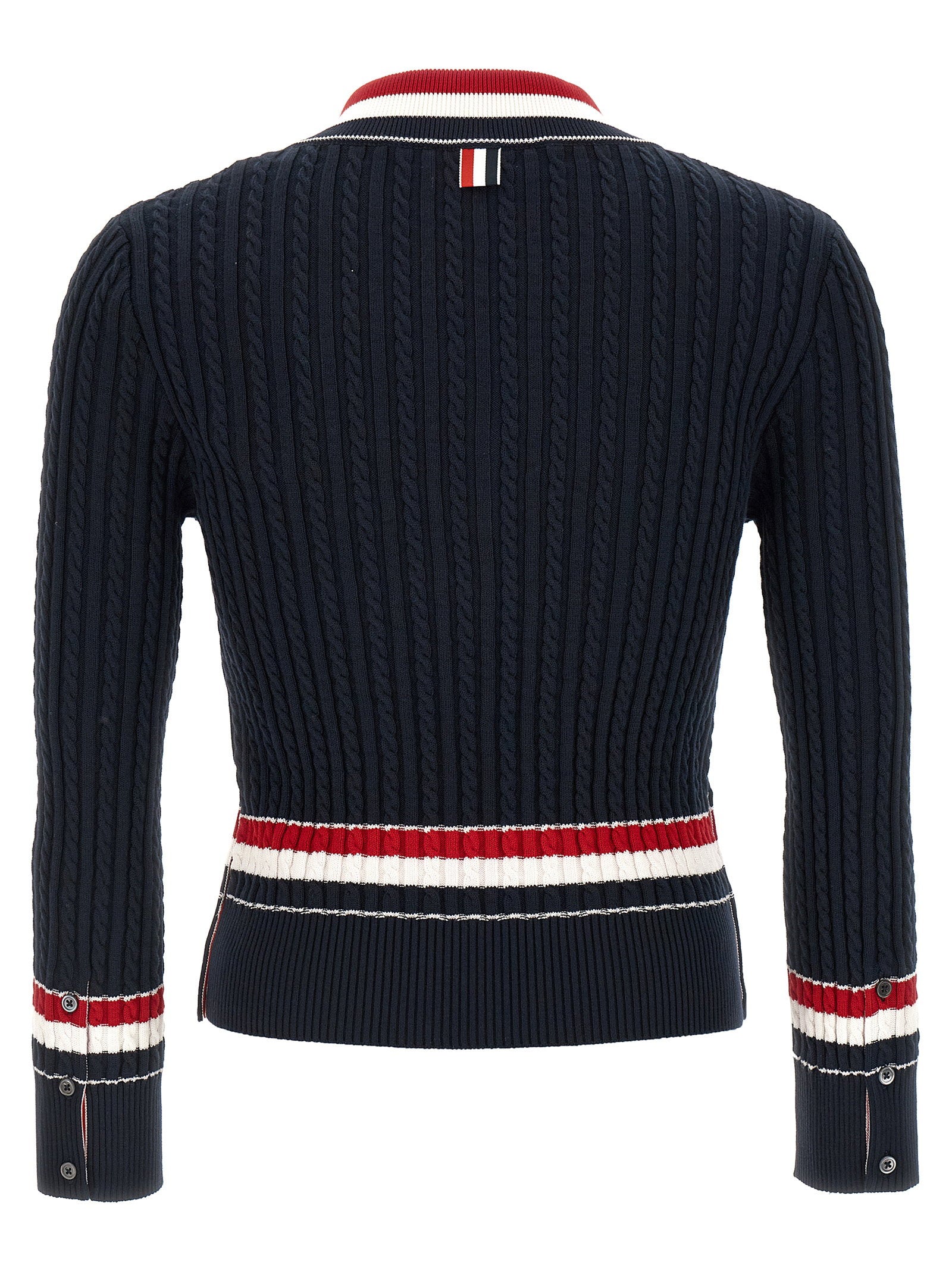 Thom Browne Men's Rwb Intarsia Sweater