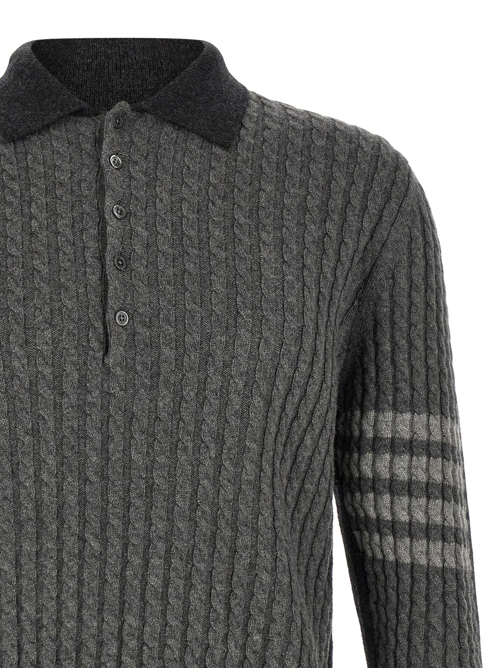 Thom Browne Men's 2-In-1 Trompe Loeil Polo Shirt