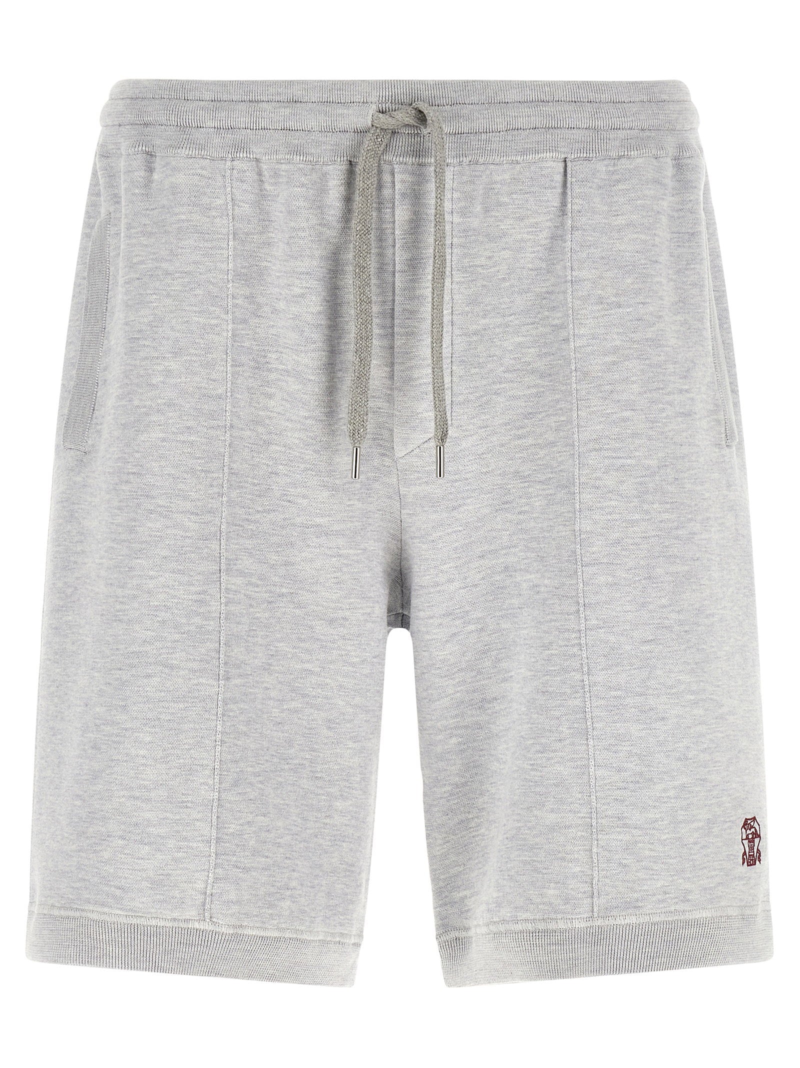 Brunello Cucinelli Men's Double Knit Bermuda Shorts