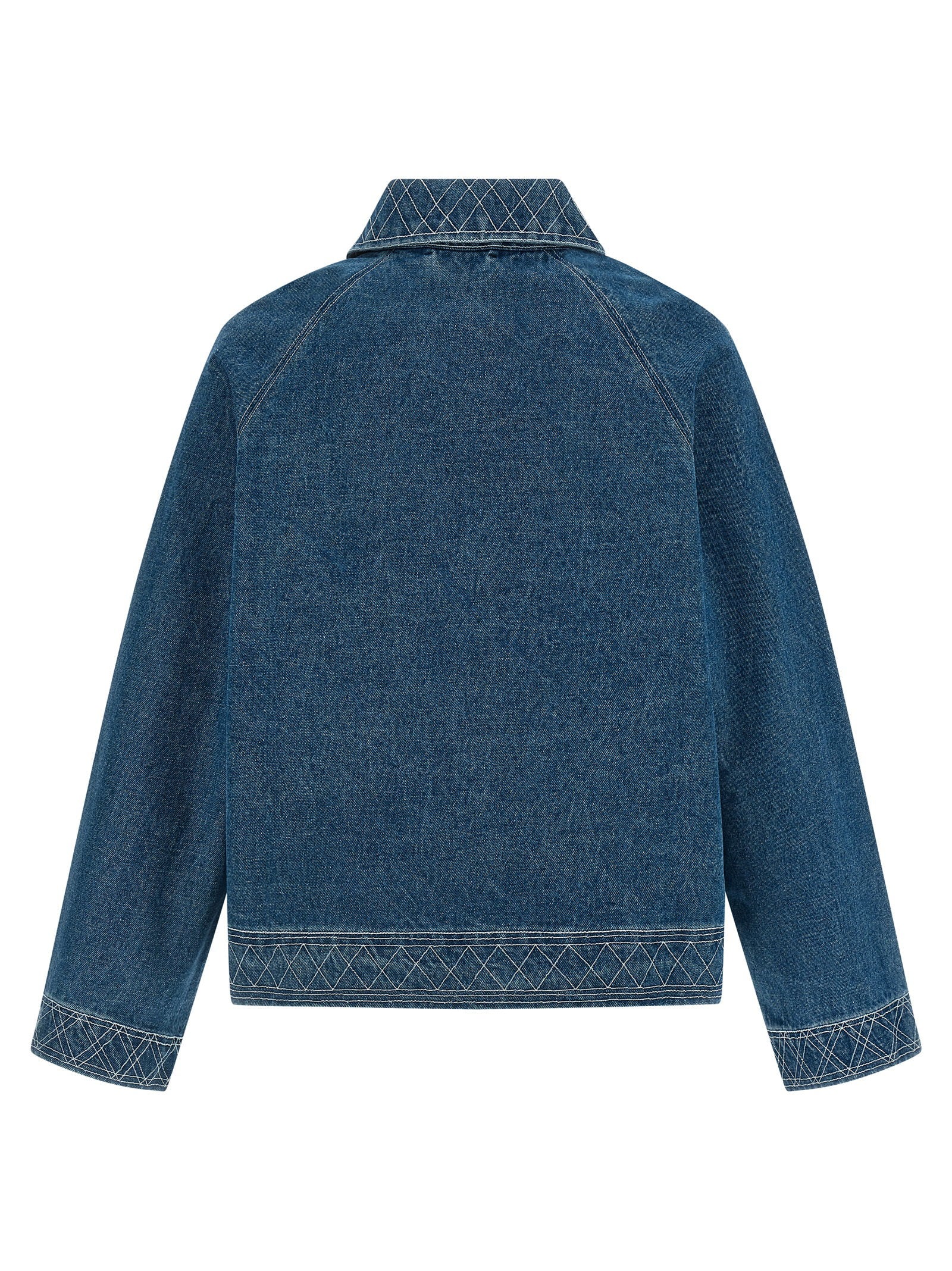 Bode Men's Embroidery Denim Jacket