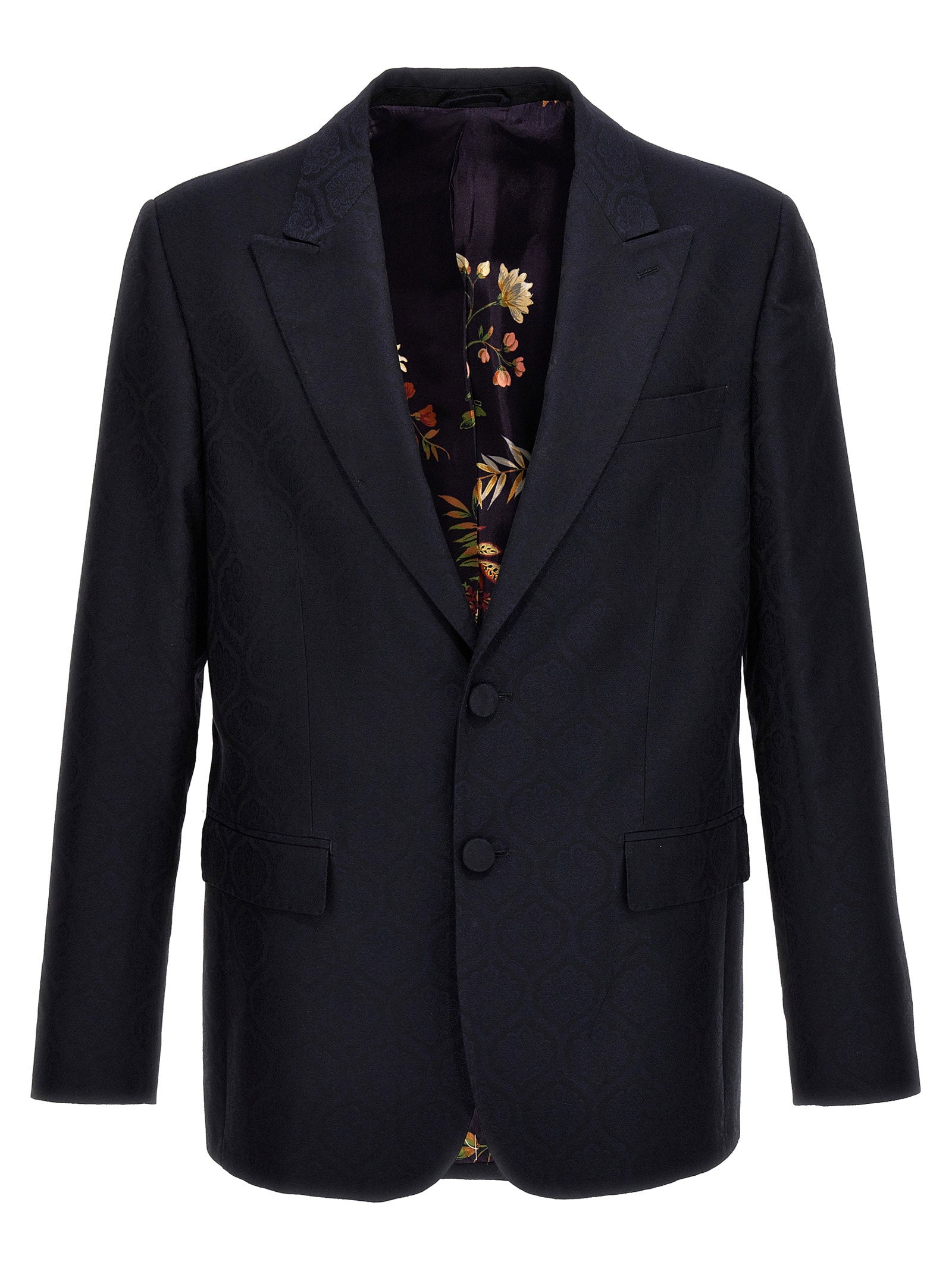 Etro Men's Single-Breasted Jacquard Blazer