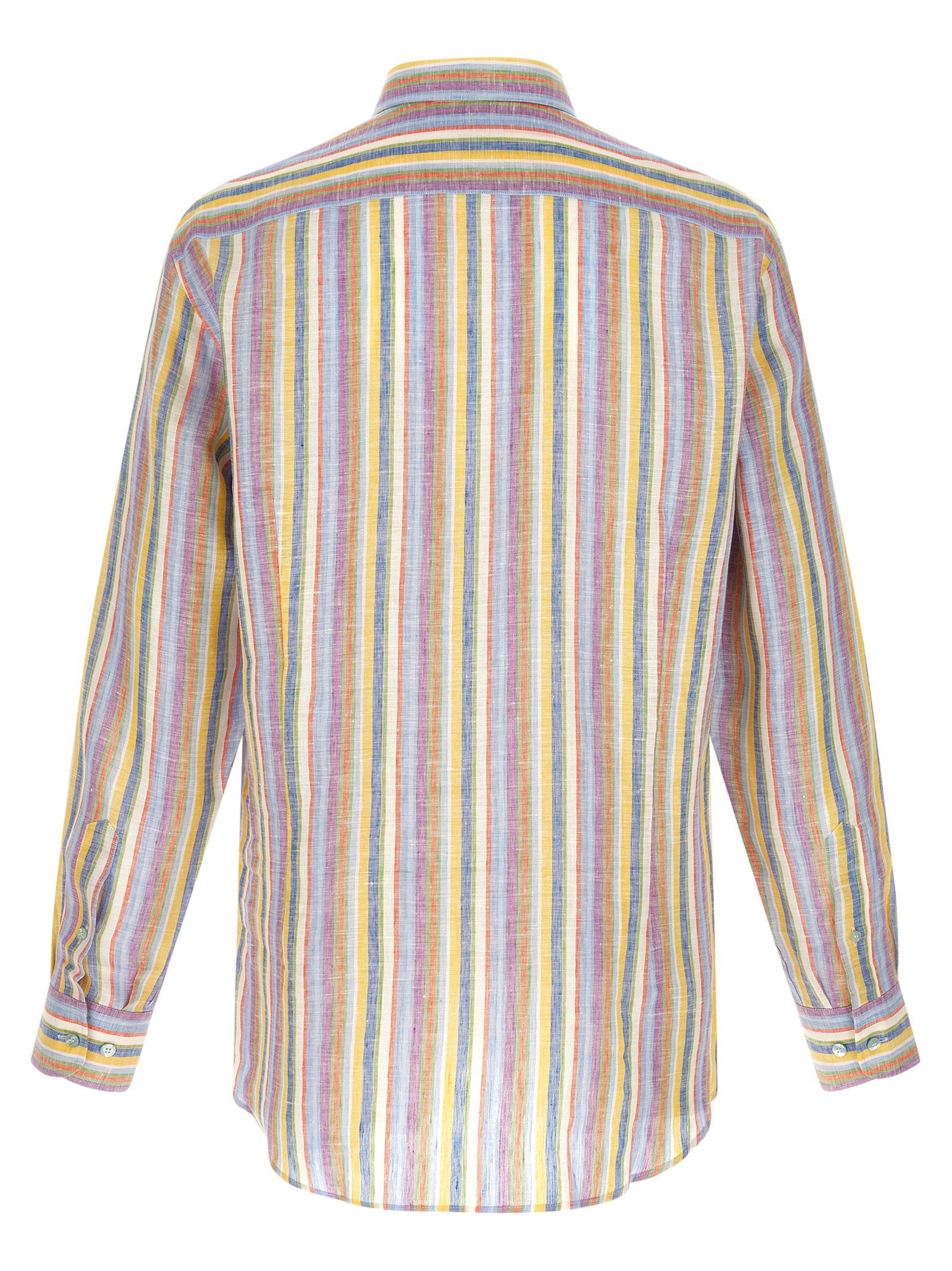 Etro Men's Striped Linen Shirt