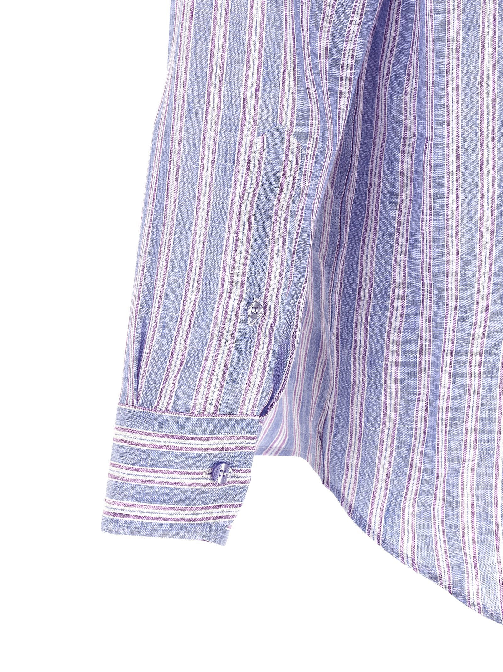 Etro Men's Striped Linen Shirt