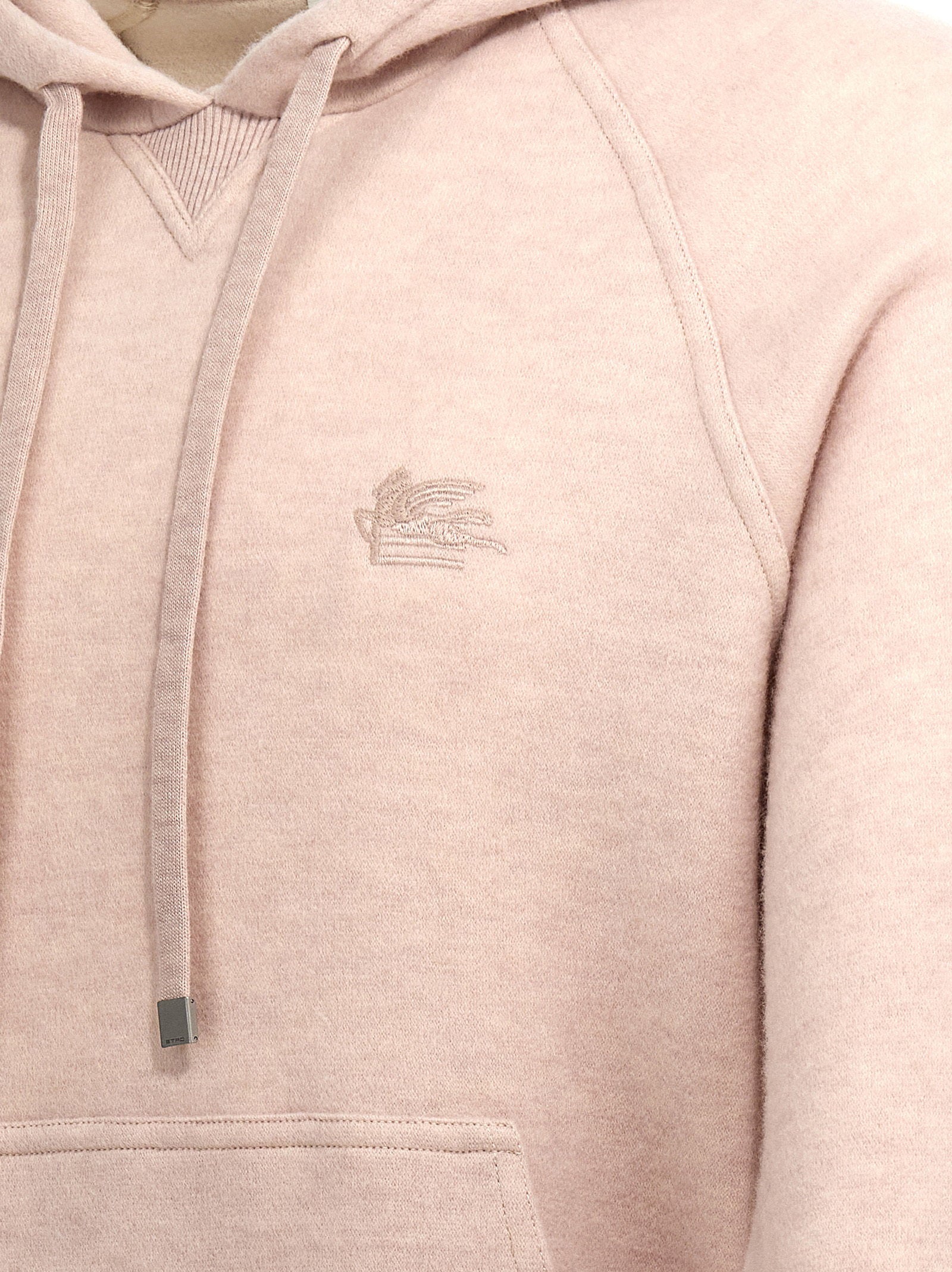 Etro Men's Logo Embroidery Wool Hoodie