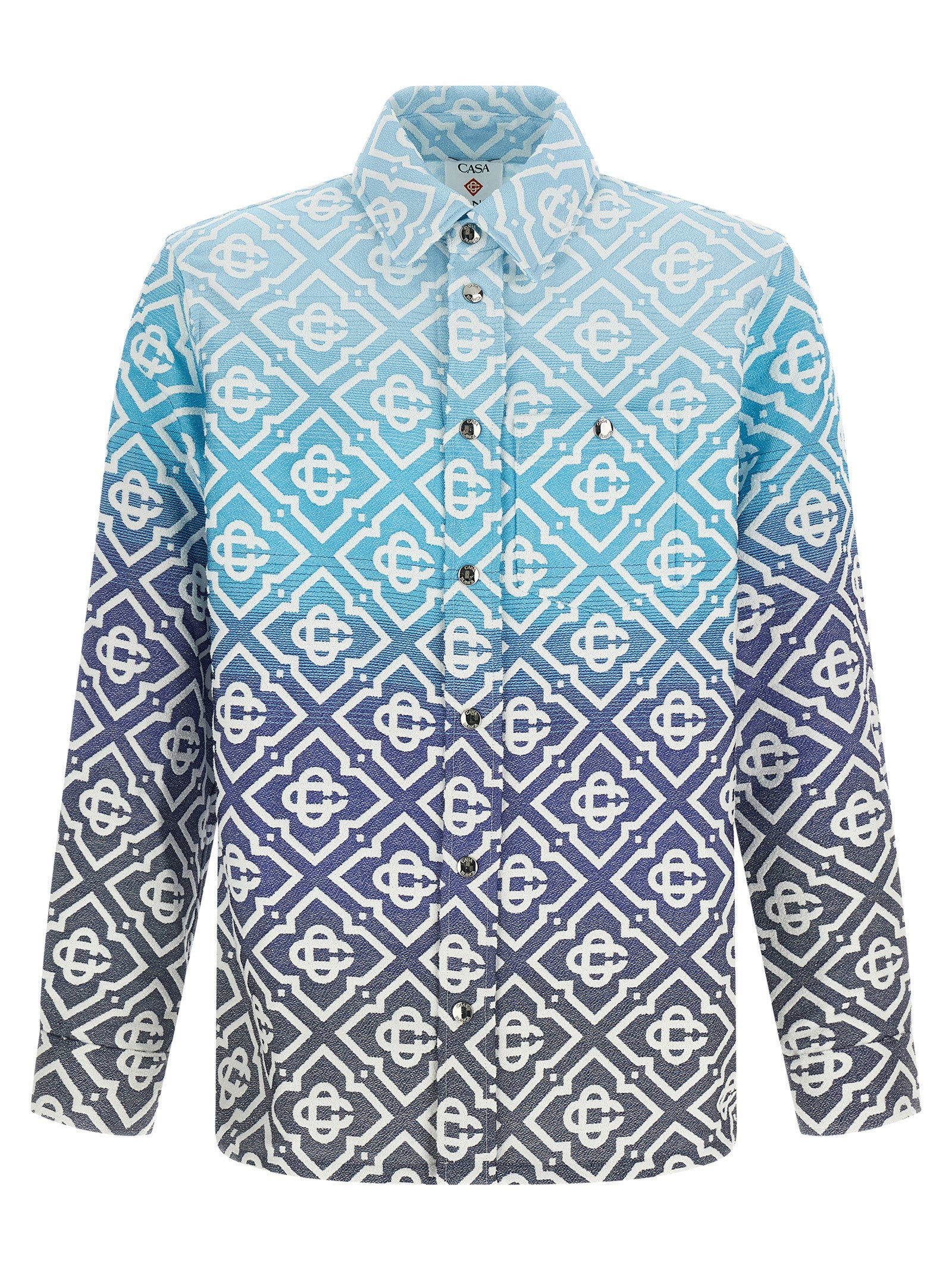 Casablanca Men's Shacket Monogram Gradient Jacquard