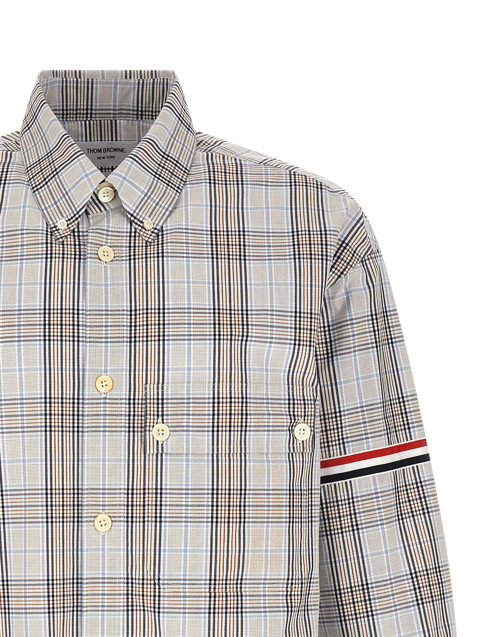 Thom Browne Men's Oversized Rwb Shirt