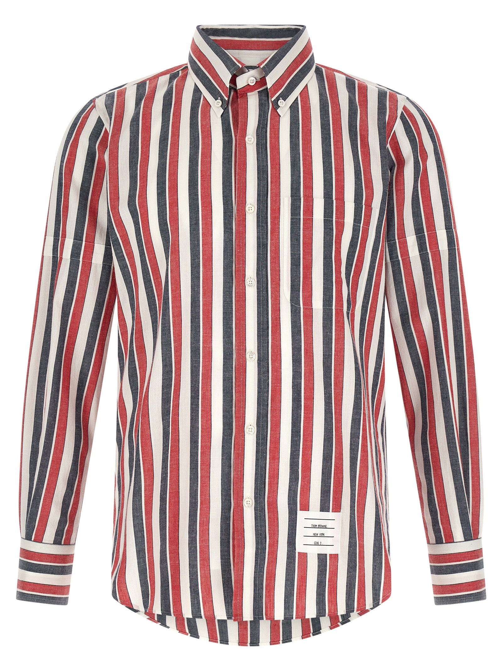 Thom Browne Men's Madras Cotton Shirt