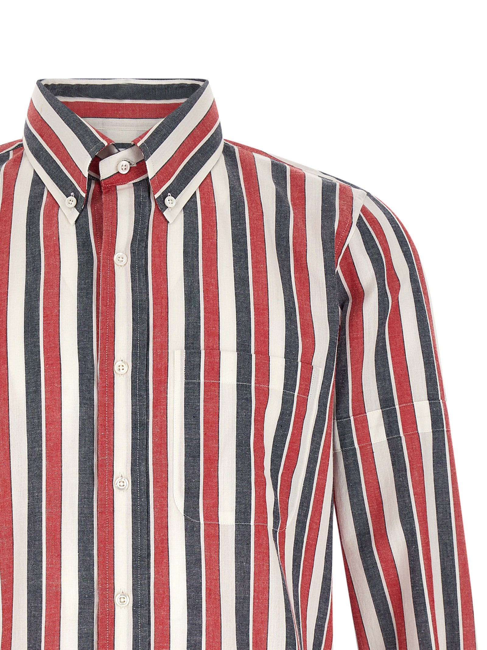 Thom Browne Men's Madras Cotton Shirt