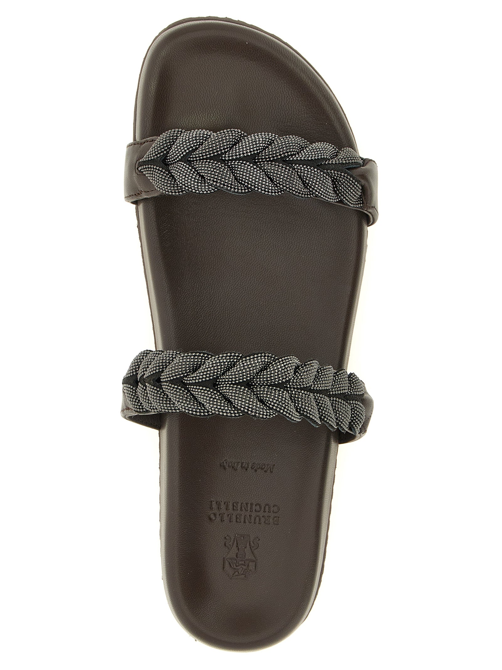 Brunello Cucinelli Women's Precious Braided Straps Sandals