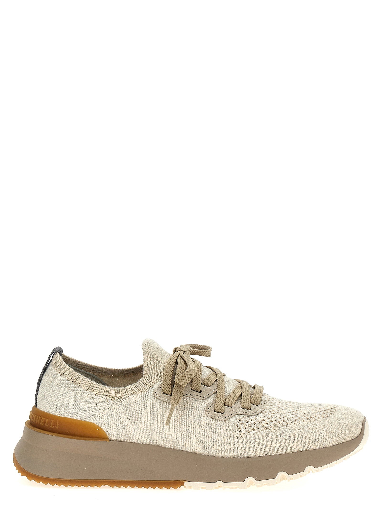 Brunello Cucinelli Men's Knitted Sneakers
