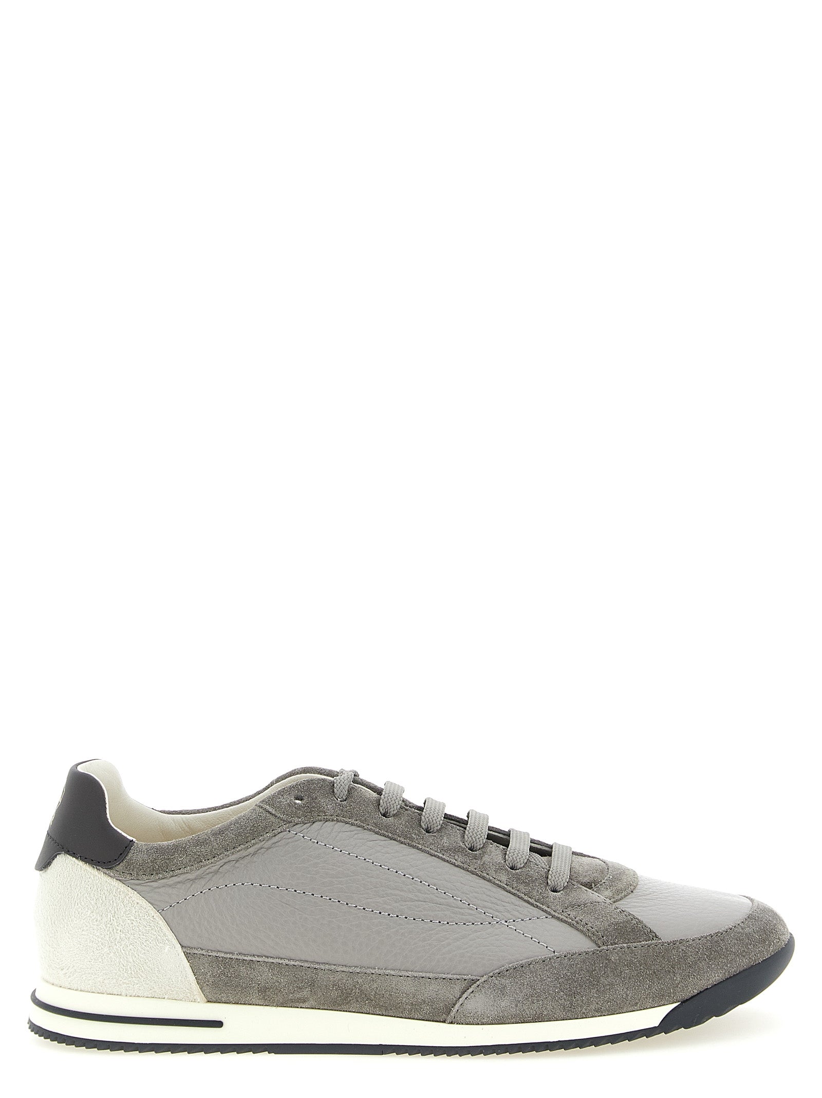 Brunello Cucinelli Men's Deer And Suede Sneakers