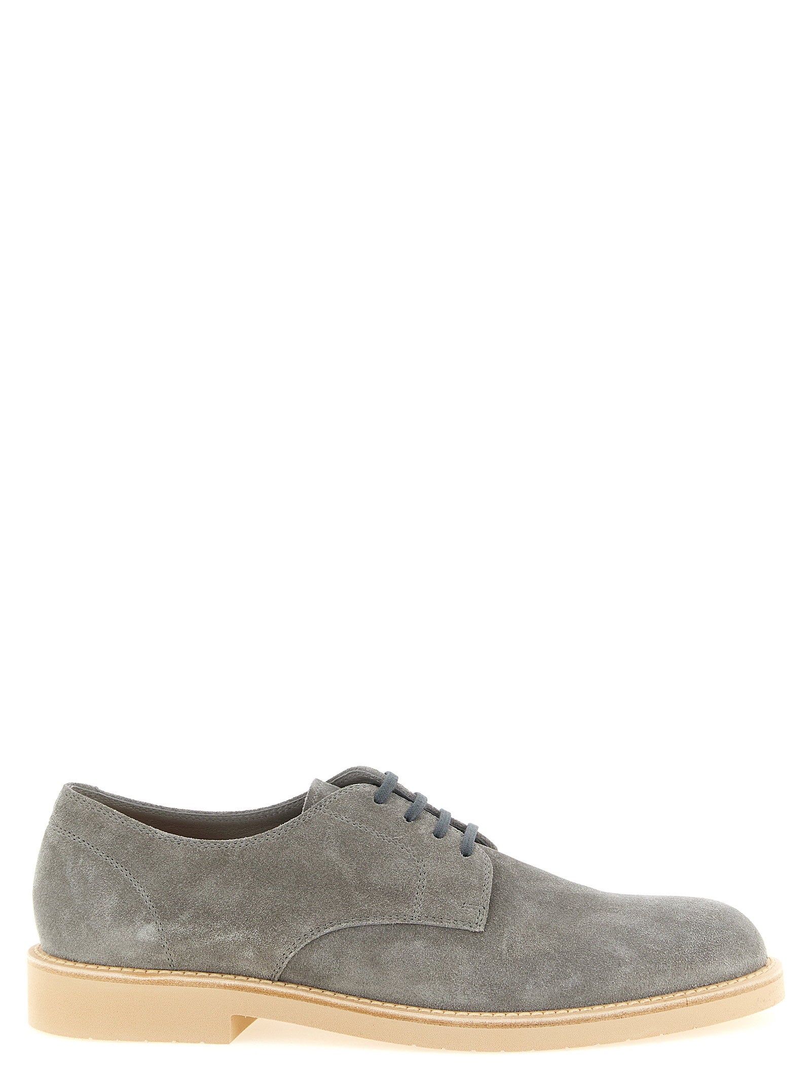 Brunello Cucinelli Men's Derby Light Lace Up Shoes