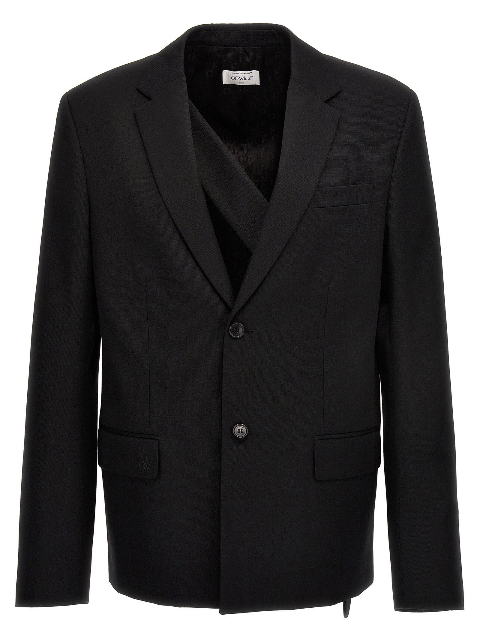 Off White Men's Ow Embroidery Blazer