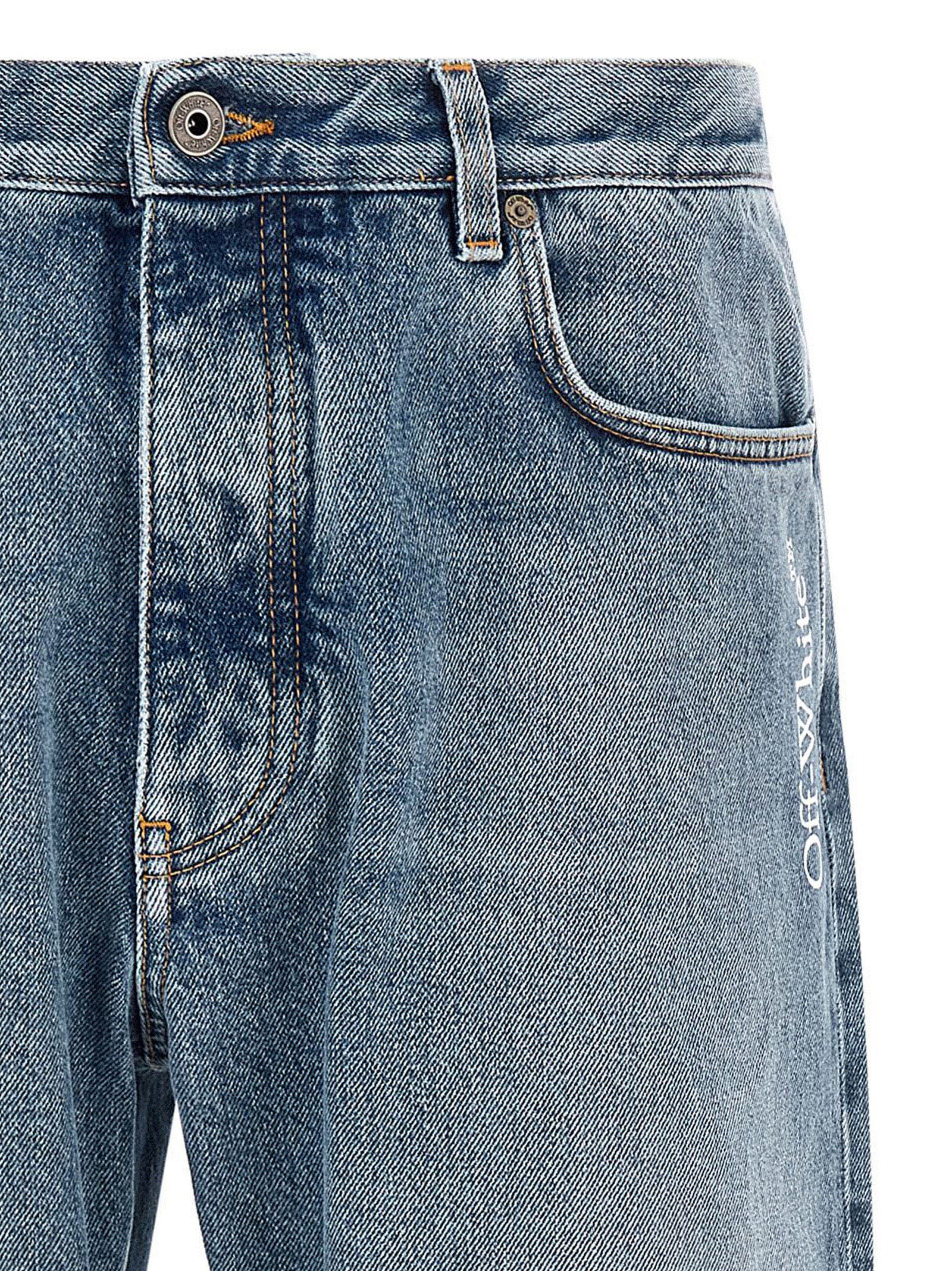 Off White Men's Half Arrow Jeans