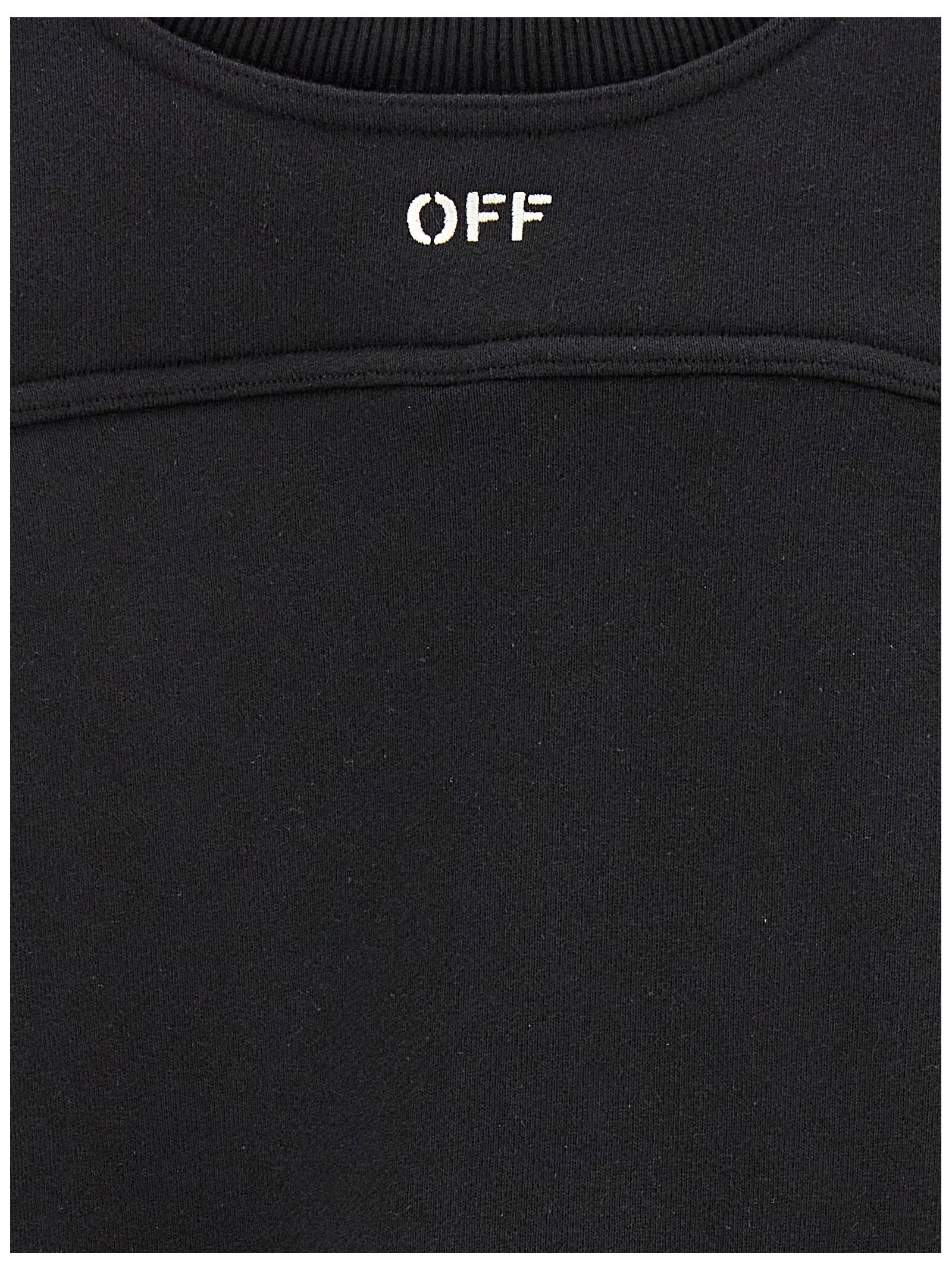 Off White Women's Cropped Sweatshirt