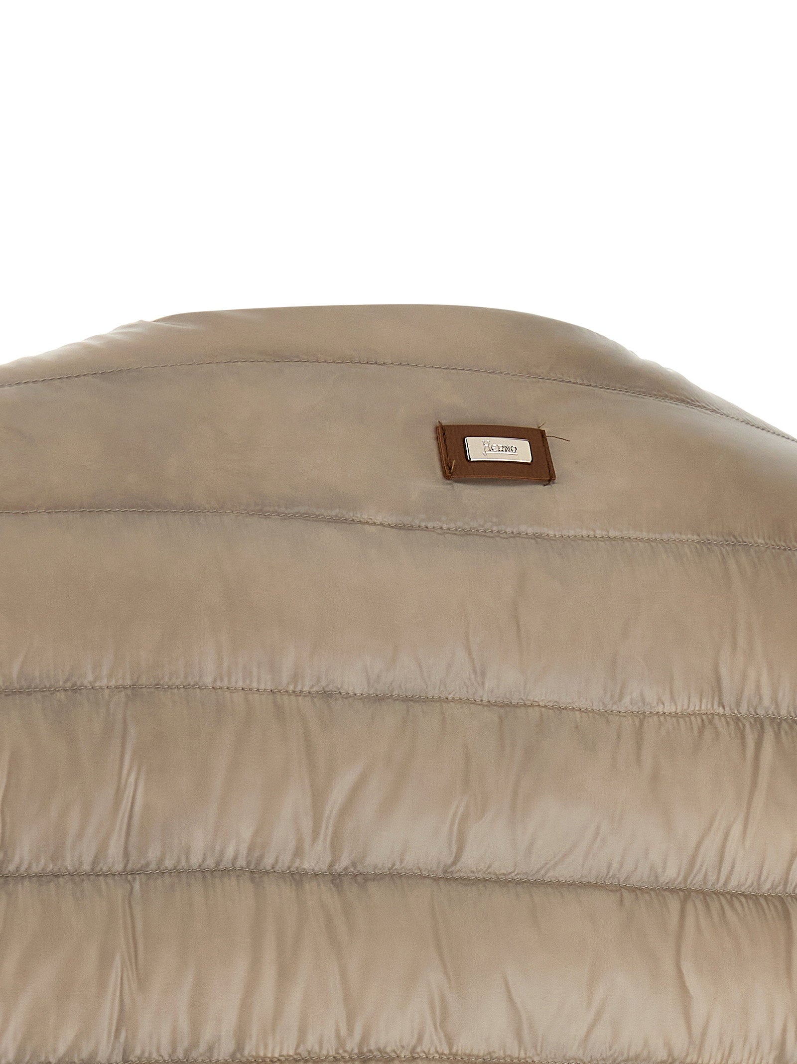 Herno Women's Leather Strap Down Jacket