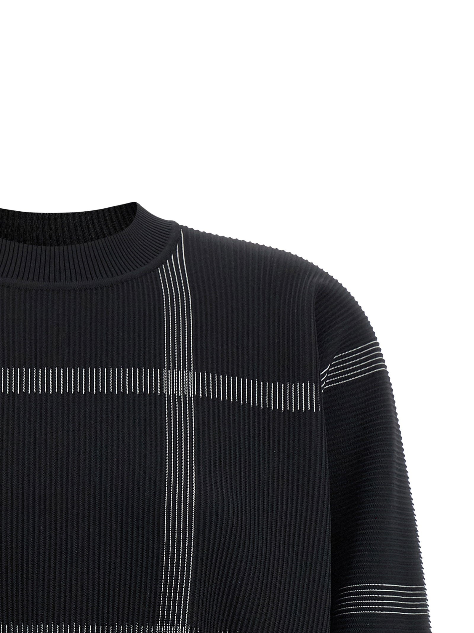Pleats Please Issey Miyake Women's Crossing Knit Sweater