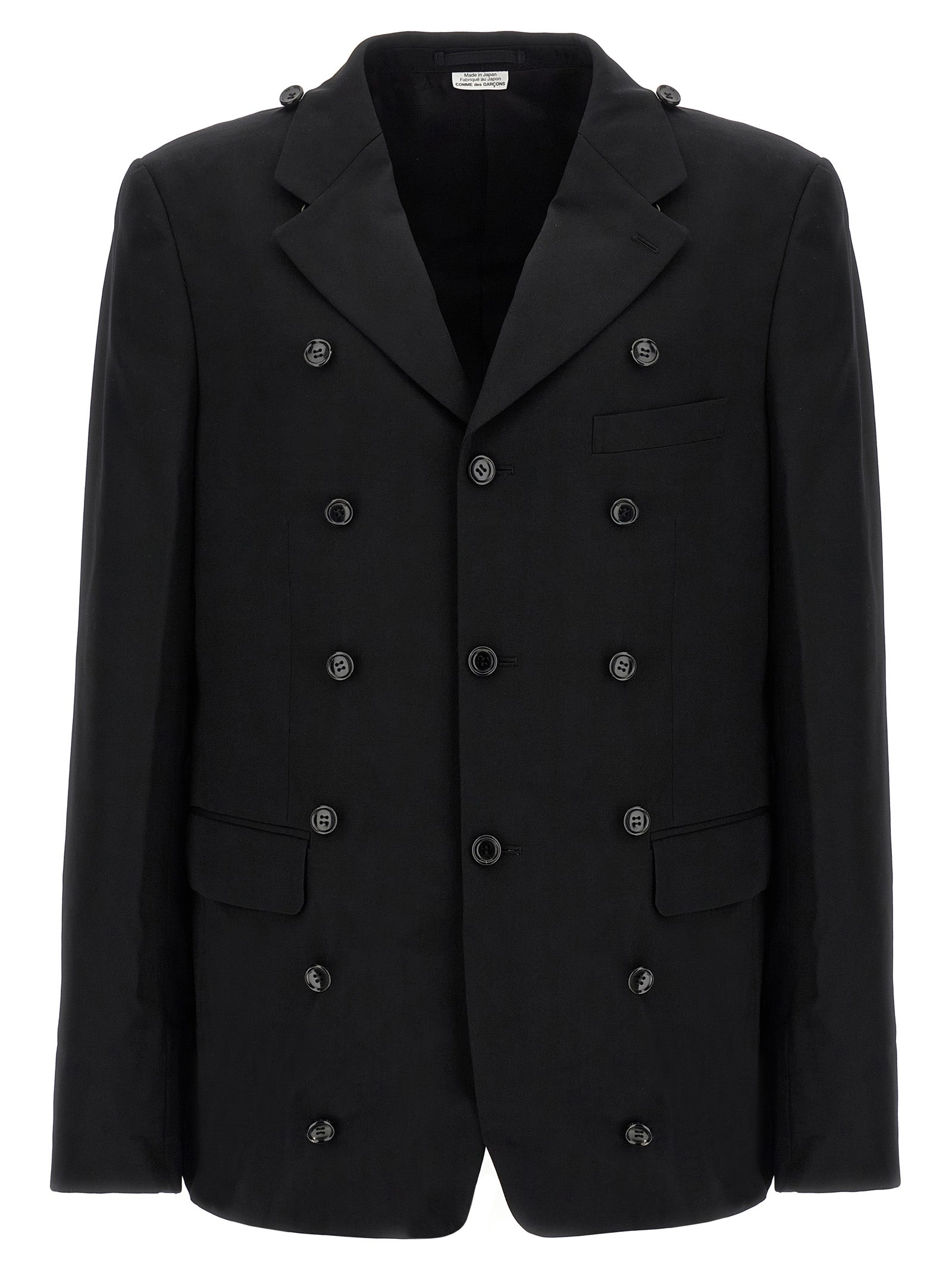 Comme Des Garçons Homme Plus Men's Double Layer Blazer Coat