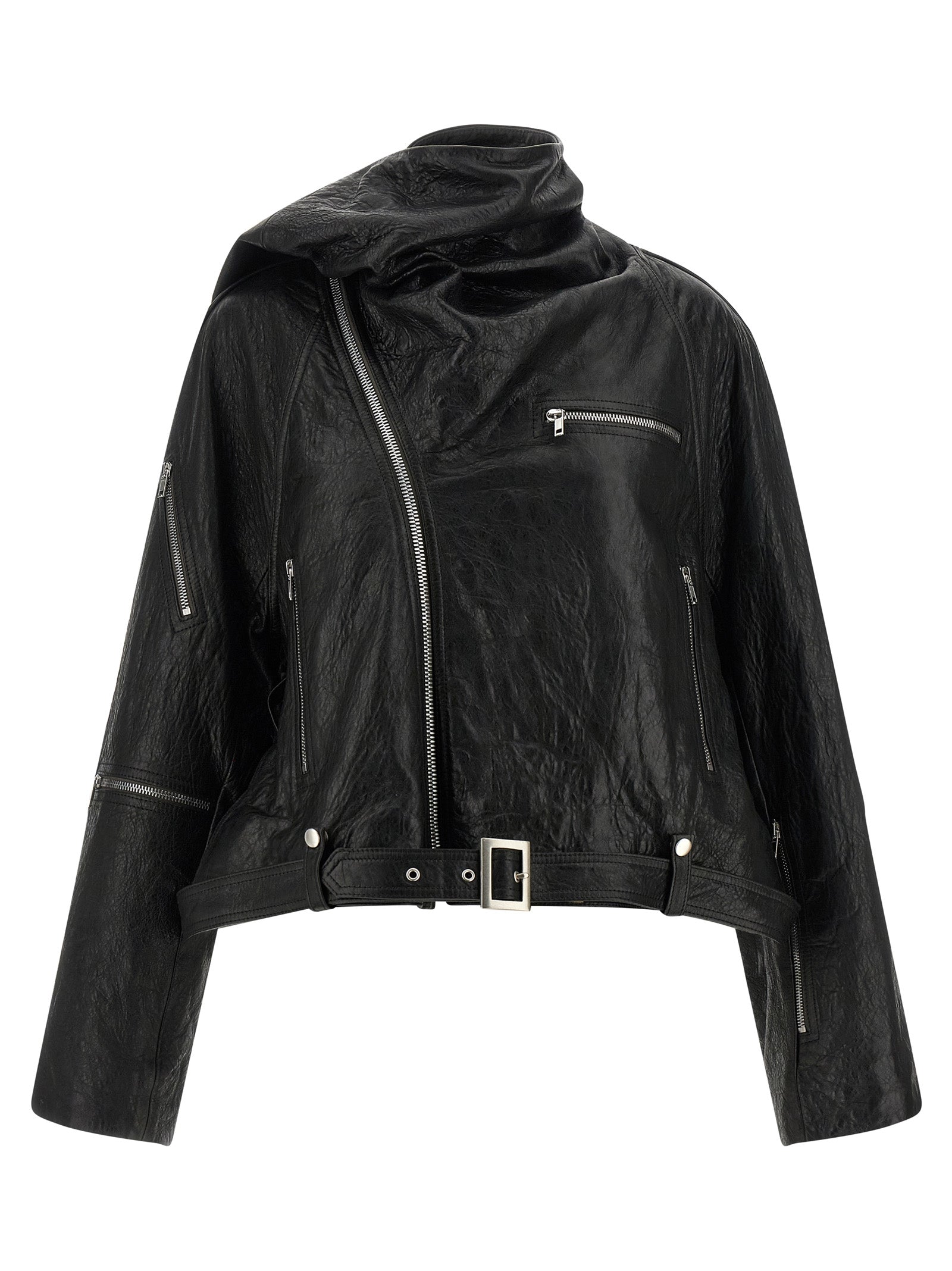 Rick Owens Women's Cropped Scarf Flight Jacket