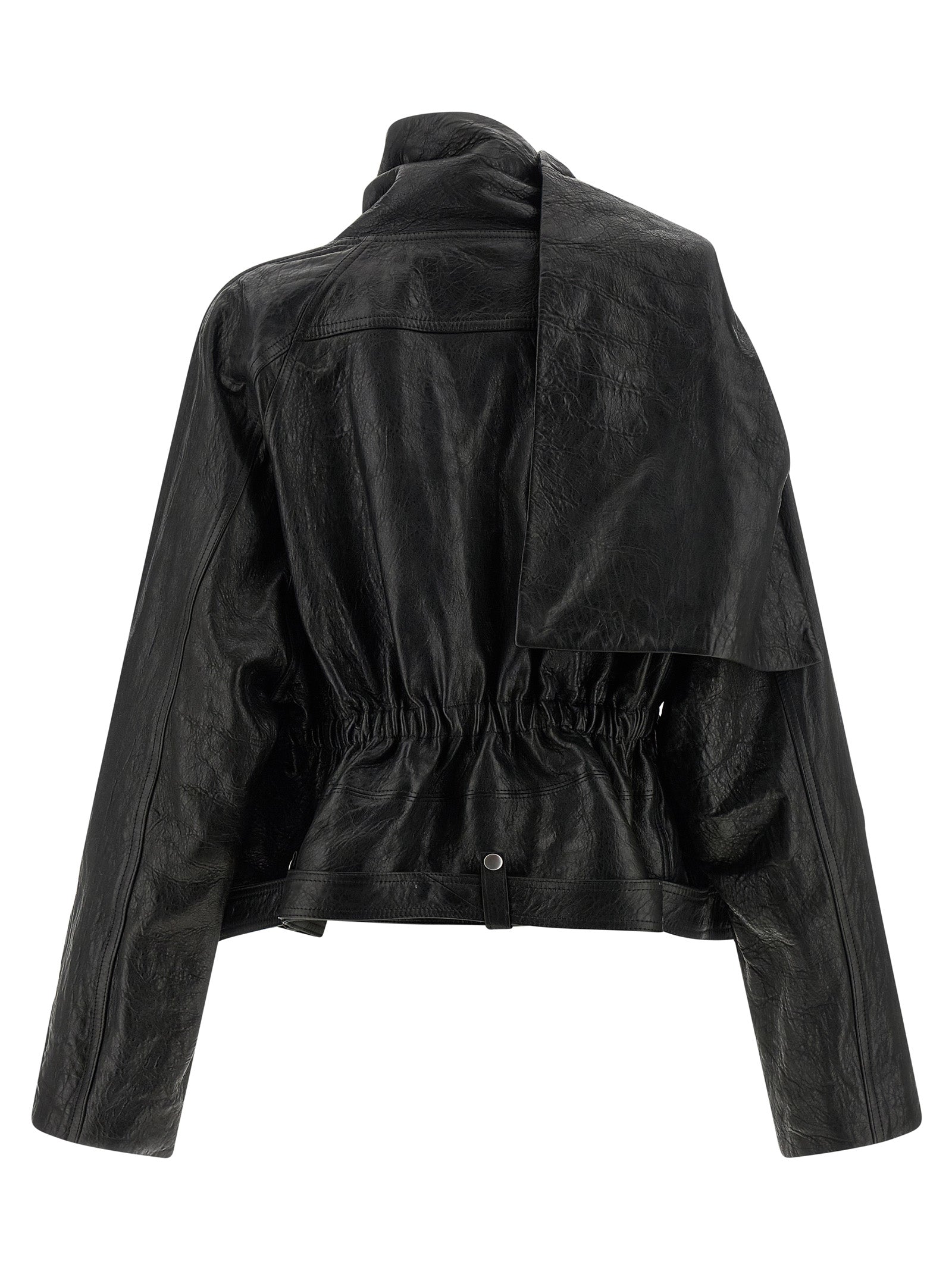Rick Owens Women's Cropped Scarf Flight Jacket