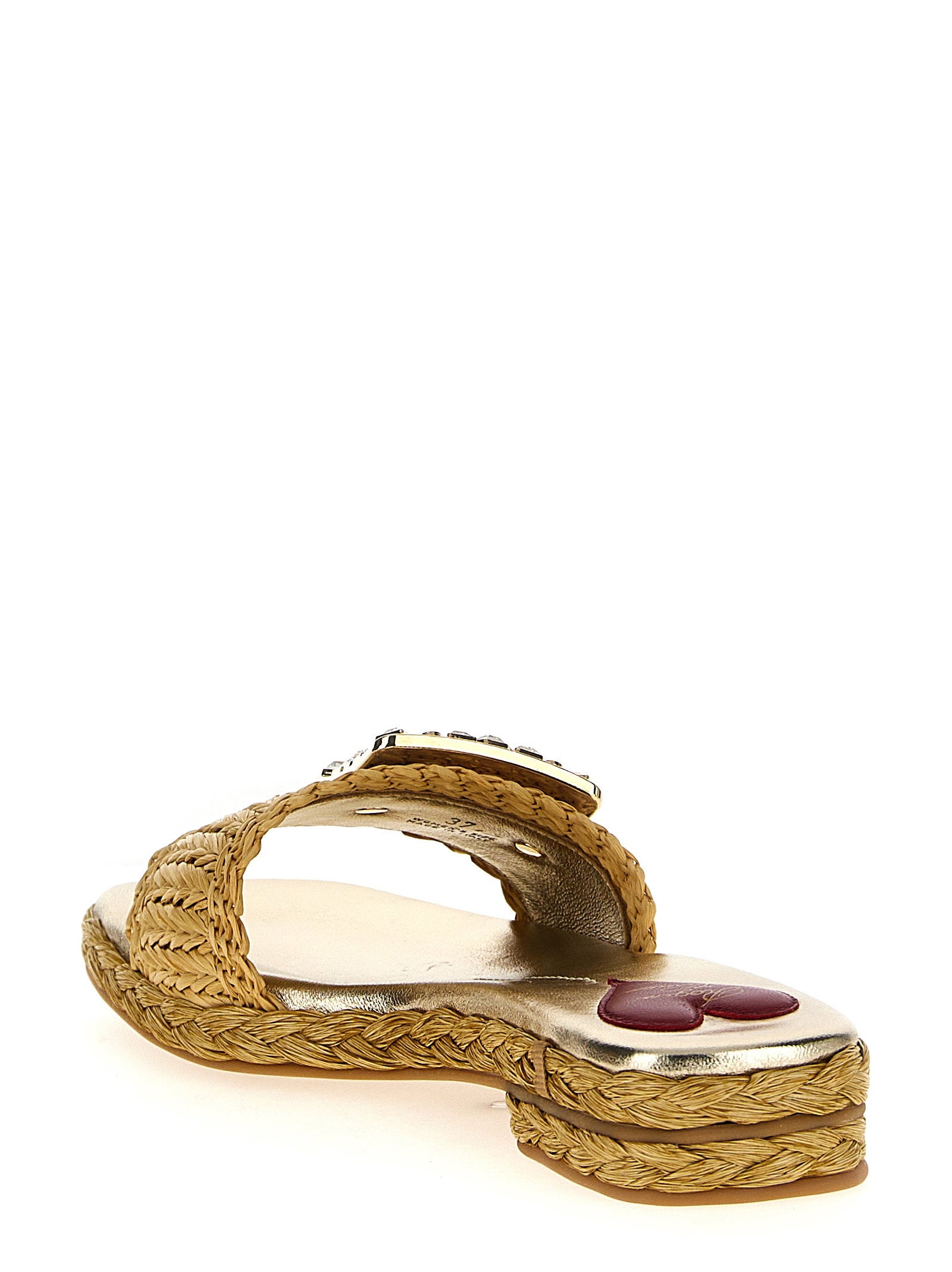 Roger Vivier Women's Raffia Jewel Sandals