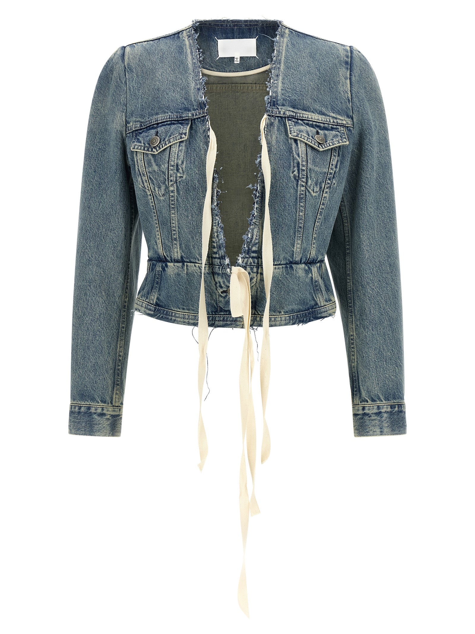 Maison Margiela Women's Raw Cut Hem Denim Jacket