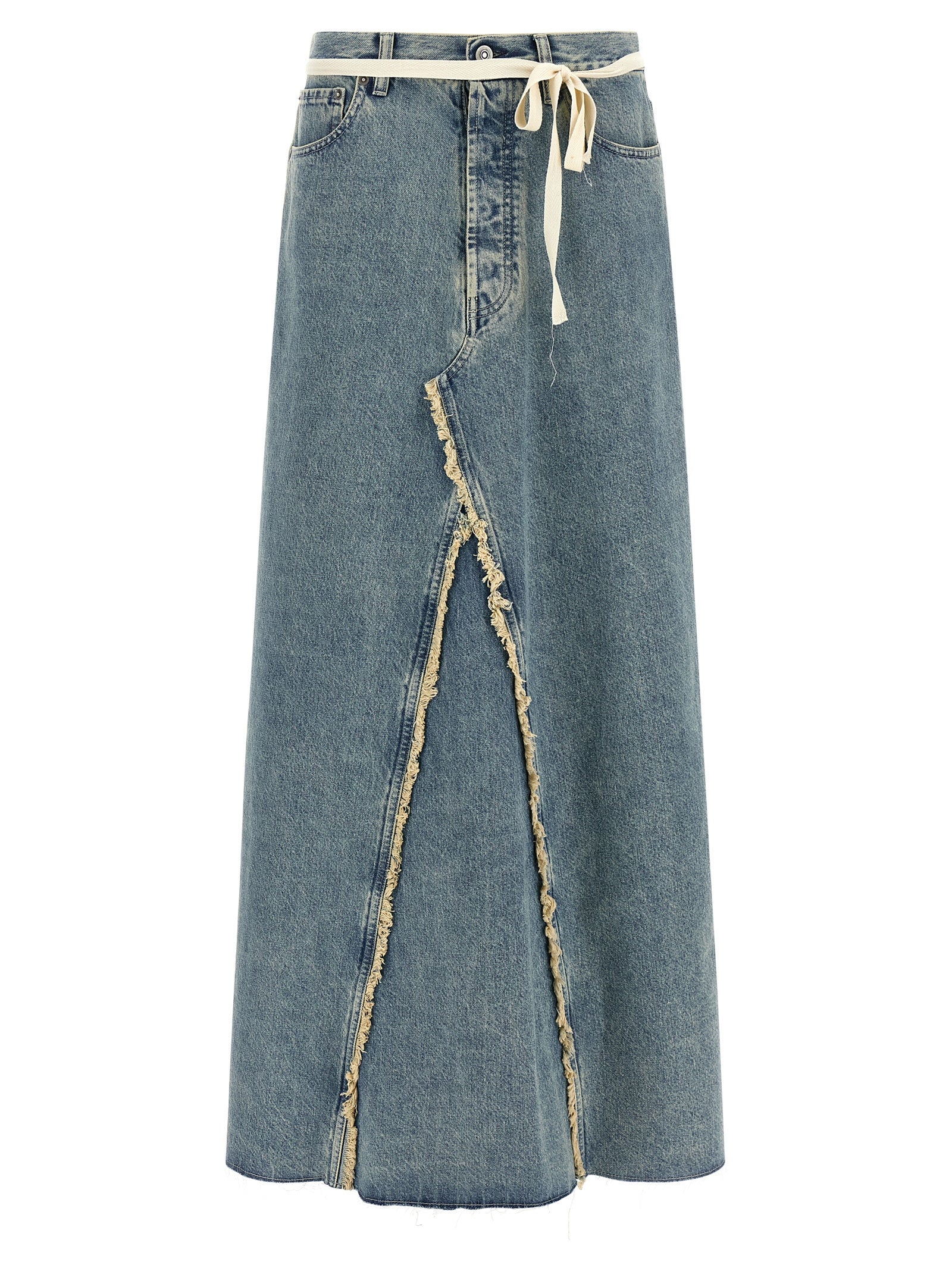Maison Margiela Women's Raw Hem Denim Skirt