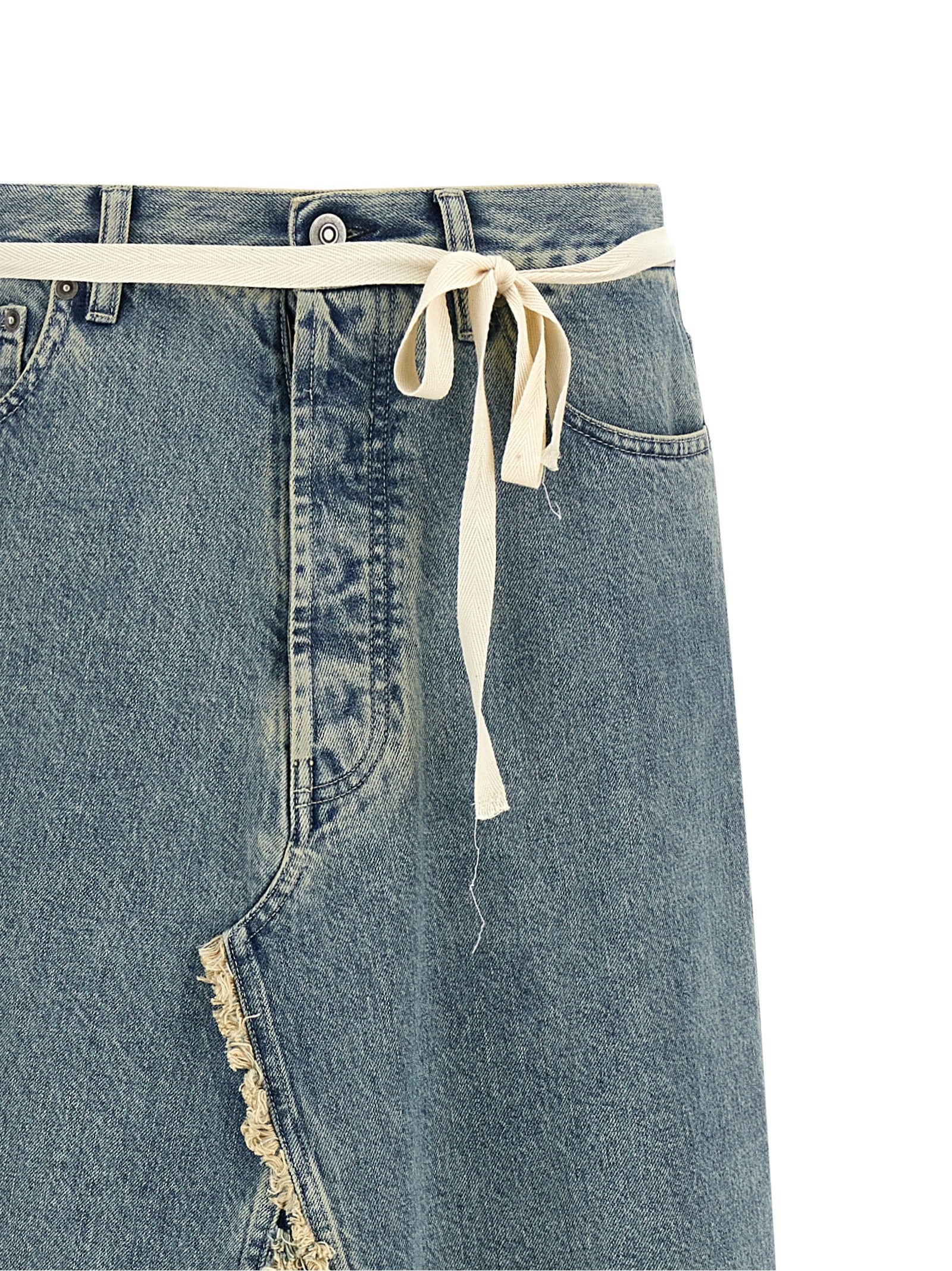 Maison Margiela Women's Raw Hem Denim Skirt