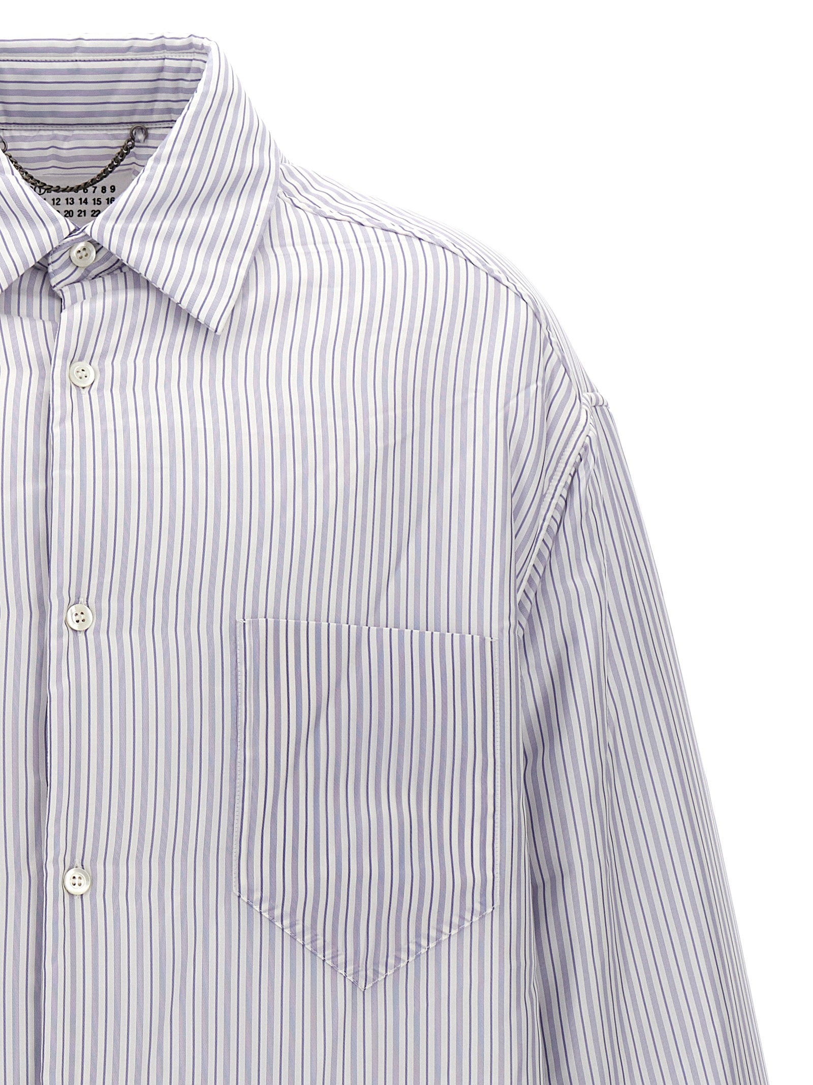 Maison Margiela Men's Striped Shirt Jacket
