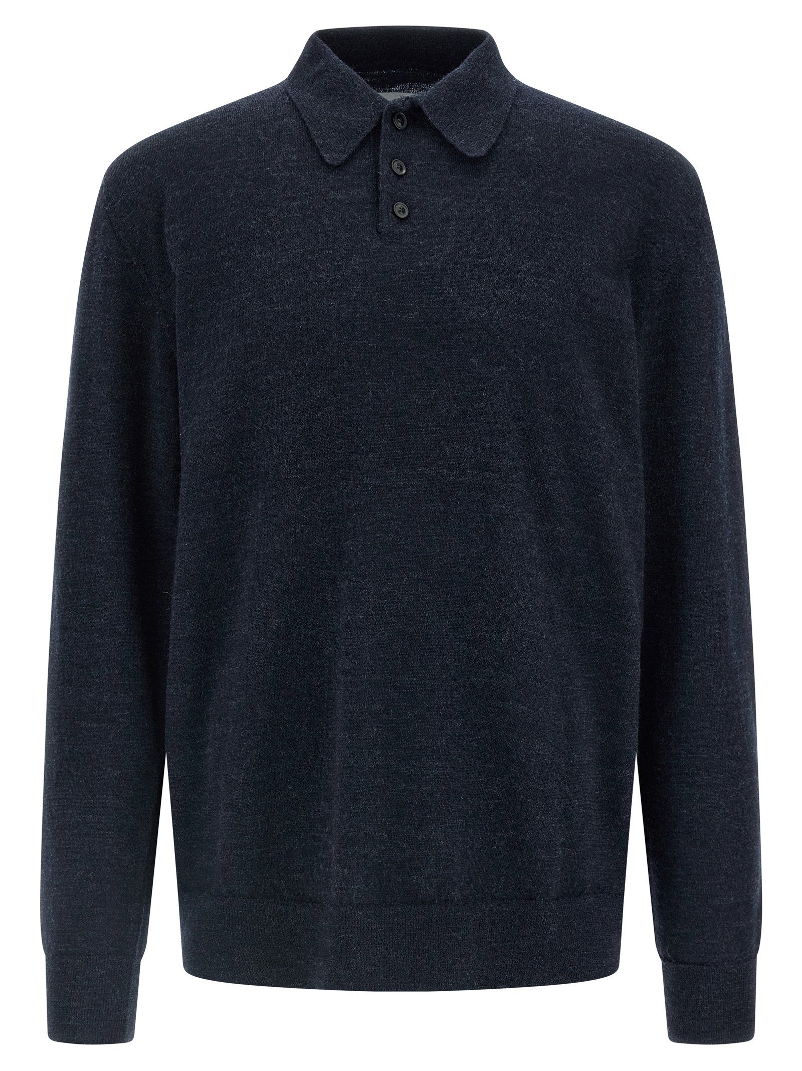 Maison Margiela Men's Suede Patch Polo Shirt
