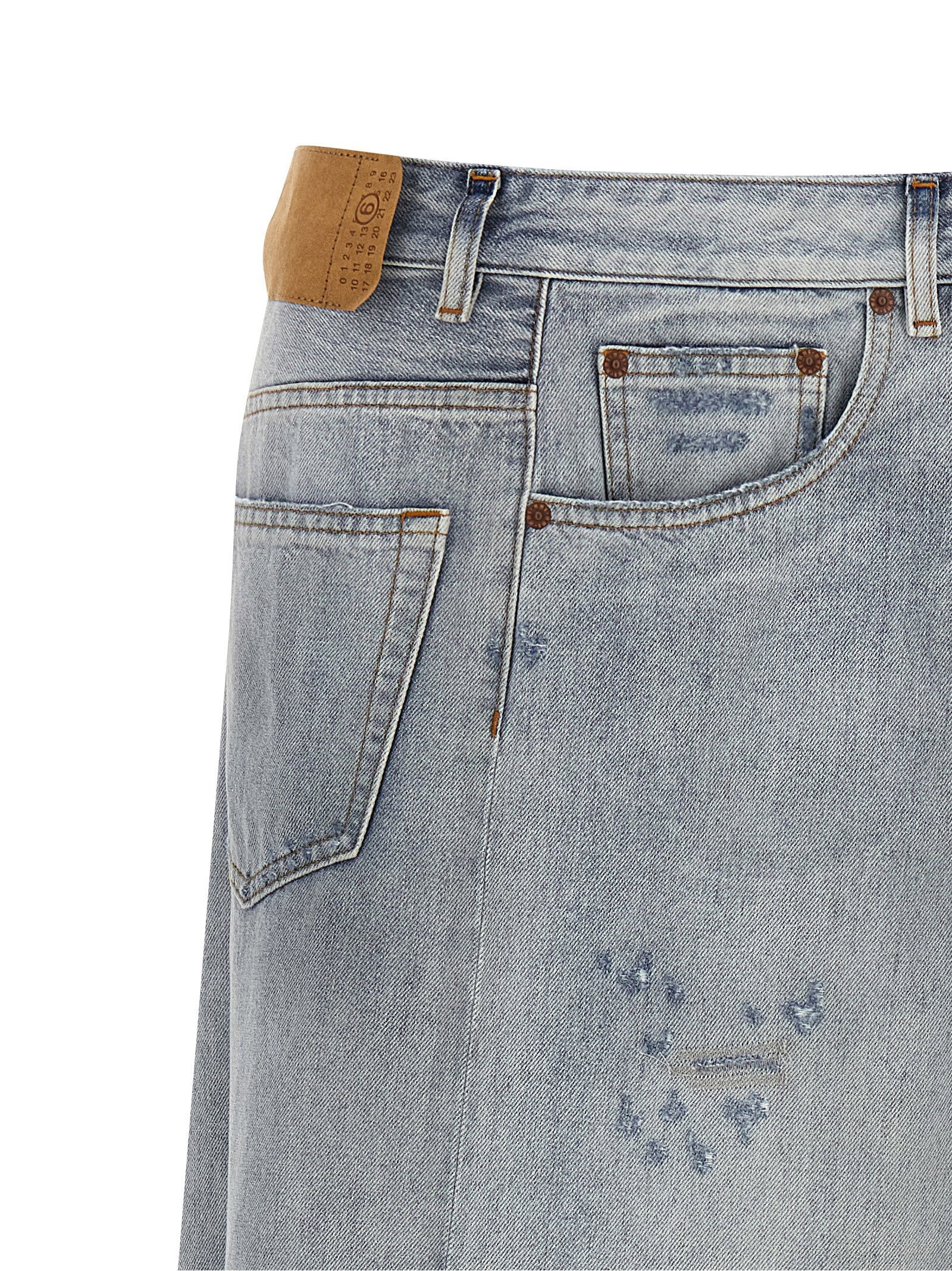 Mm6 Maison Margiela Women's Asymmetrical Construction Skirt