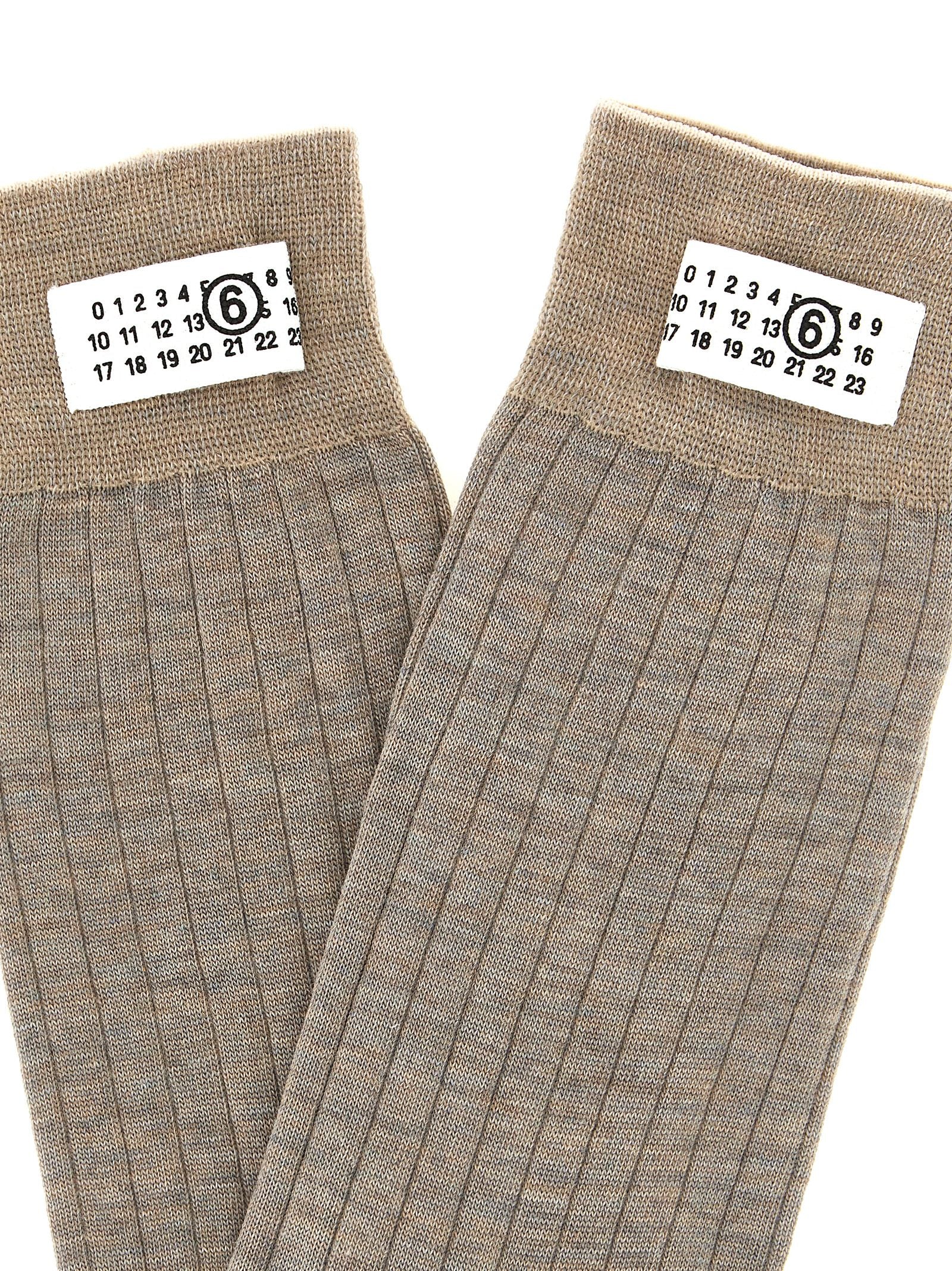 Mm6 Maison Margiela Women's Numeric Signature Mm6 Socks