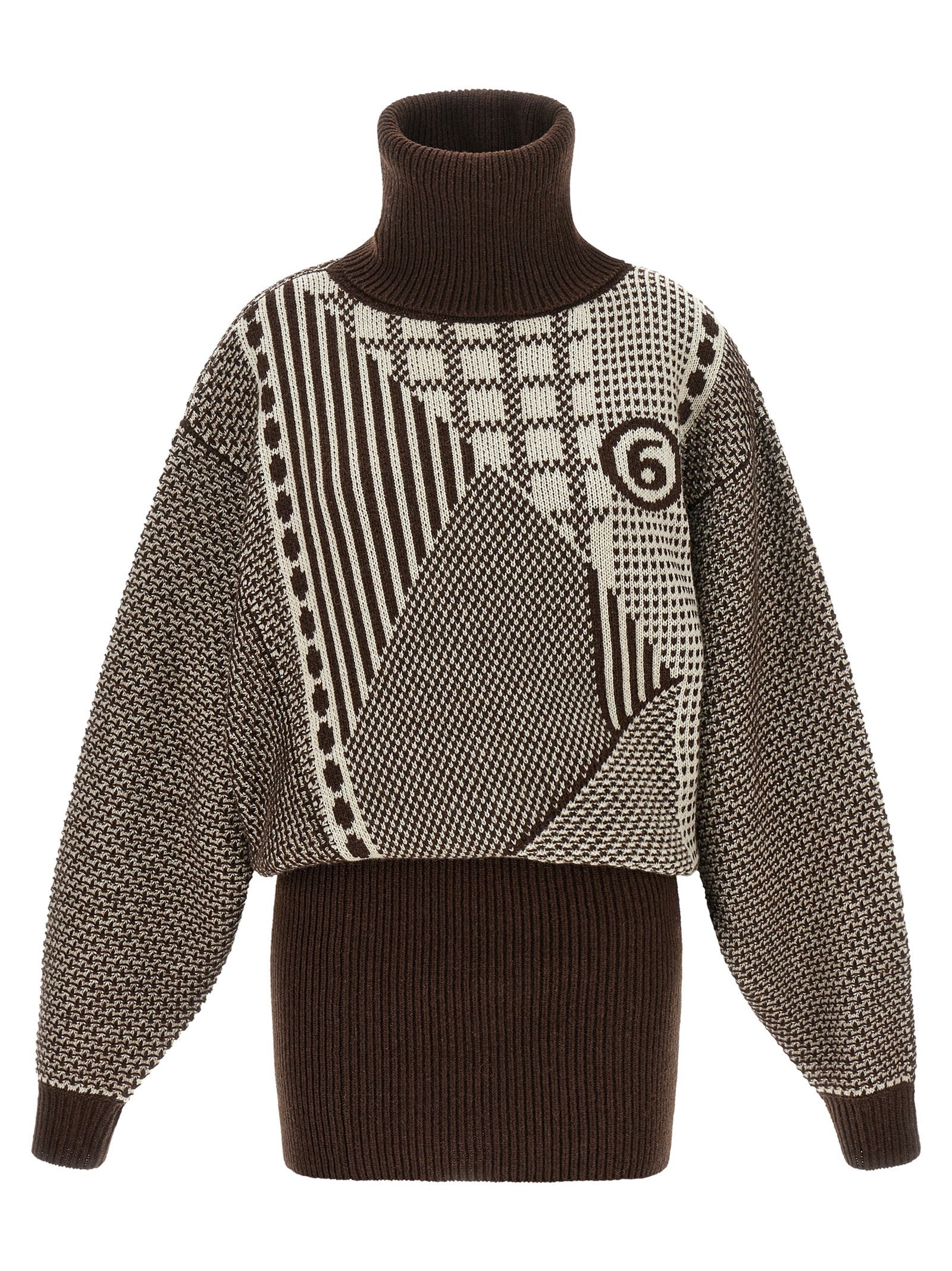 Mm6 Maison Margiela Women's Numeric Signature Mm6 Reversible Dress