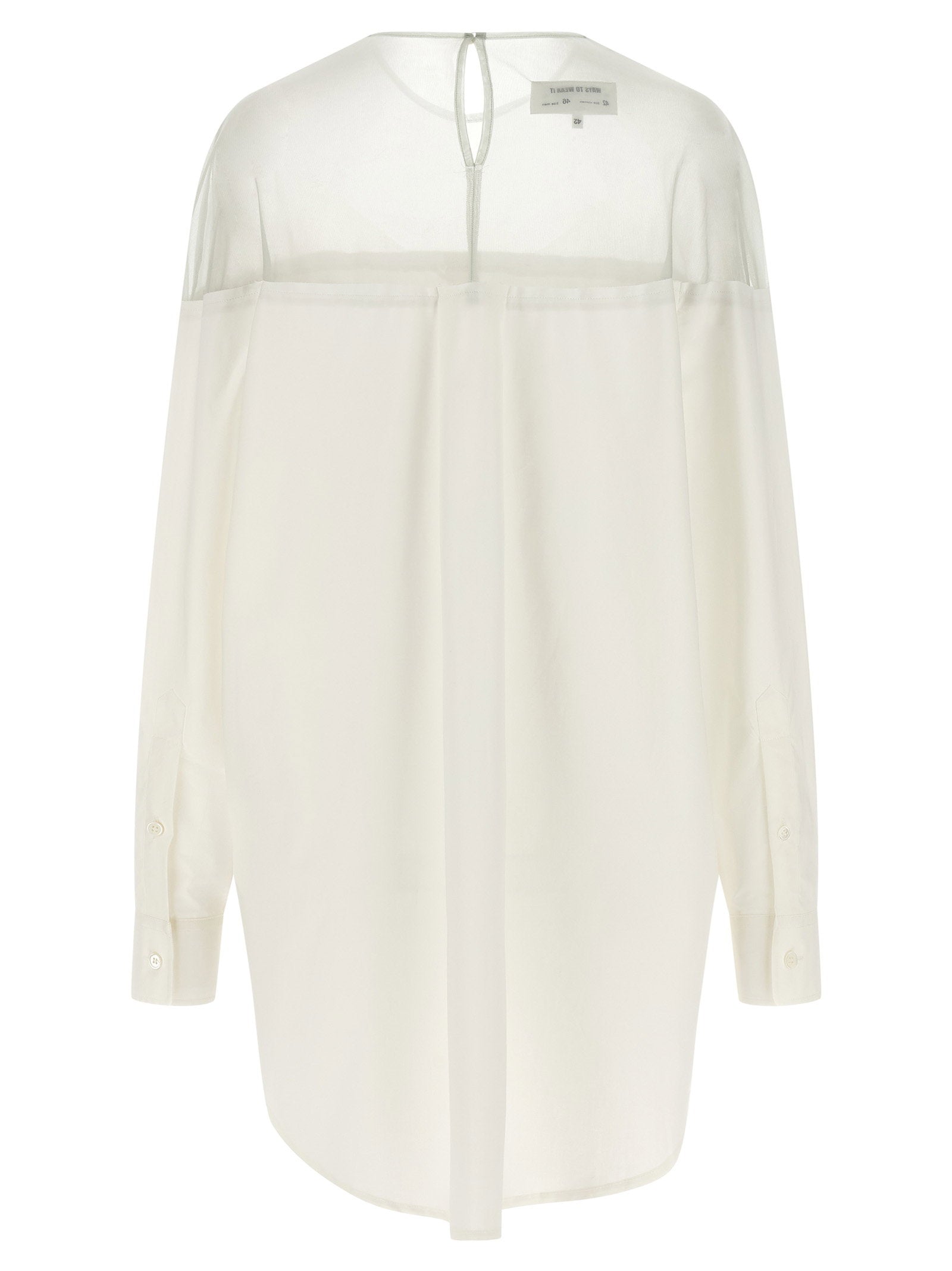 Mm6 Maison Margiela Women's Tulle Insert Shirt