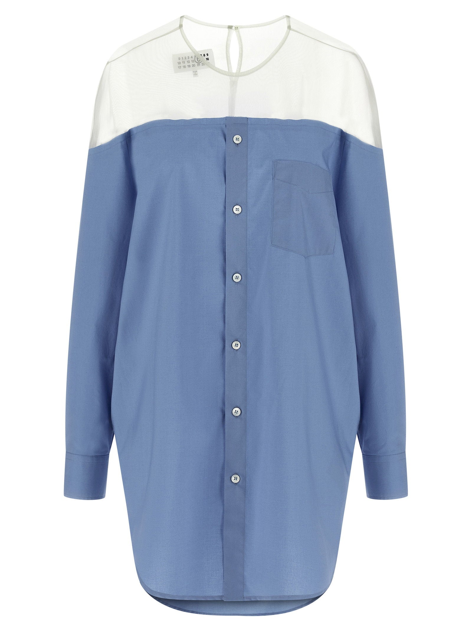 Mm6 Maison Margiela Women's Tulle Insert Shirt