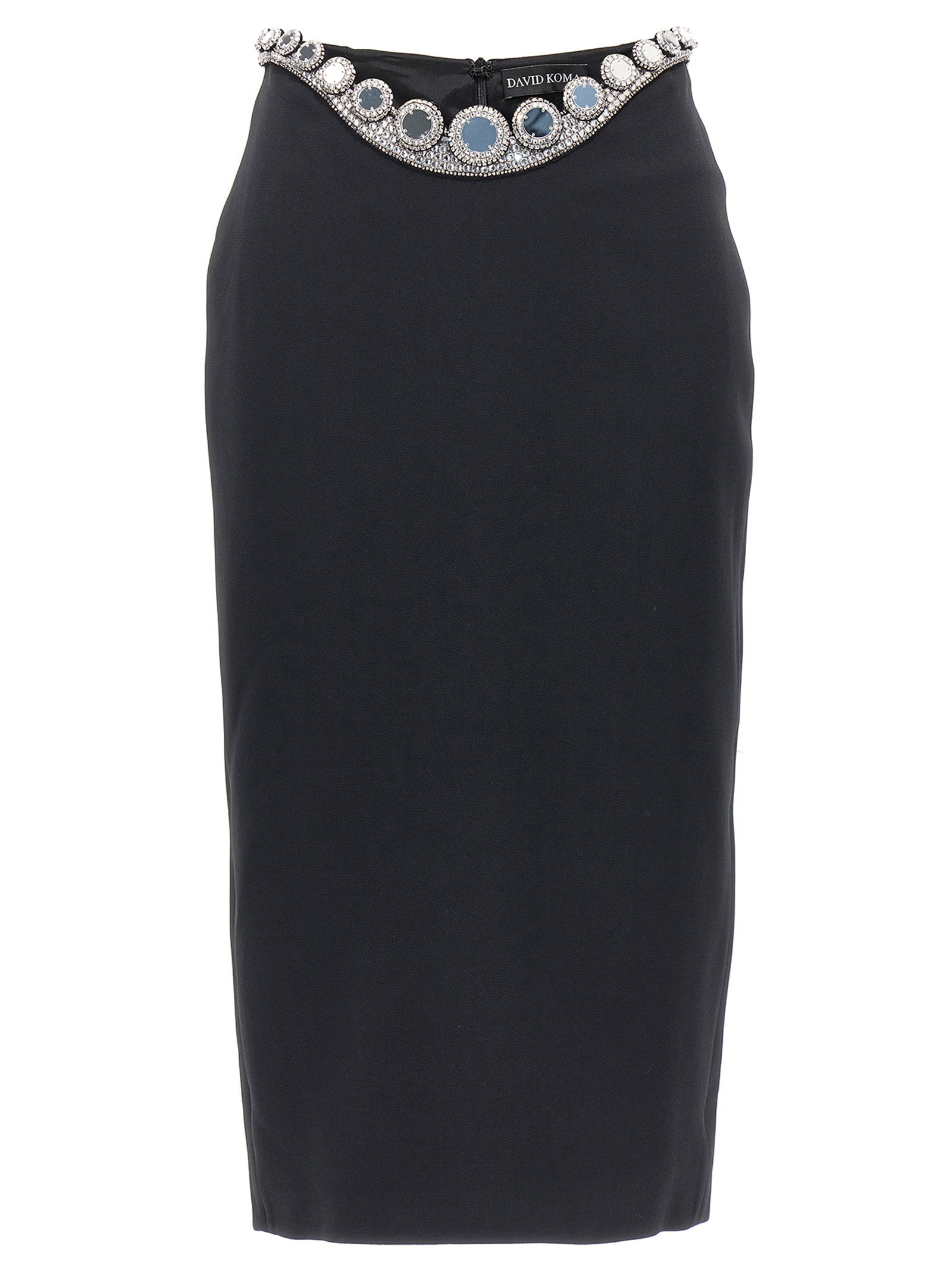 David Koma Women's Puffer Circle Embroidery Skirt