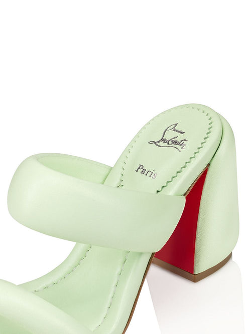 Christian Louboutin Emerald Elegance Leather Women's Mules